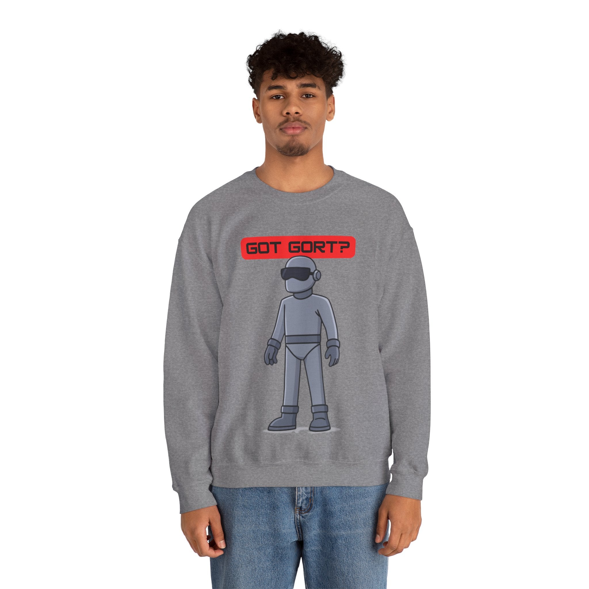 Got Gort? Unisex Crewneck Sweatshirt - Cool Casual Wear, Fun Graphic Hoodie, Perfect Gift for Friends, Everyday Comfort