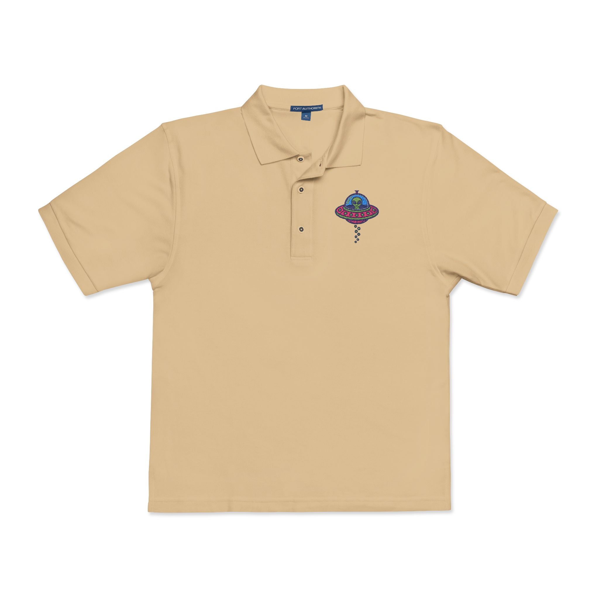 Colorful UFO Embroidered Polo