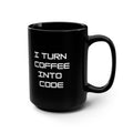 Coding Coffee Mug – Programmer Humor Black Mug, Developer Gift
