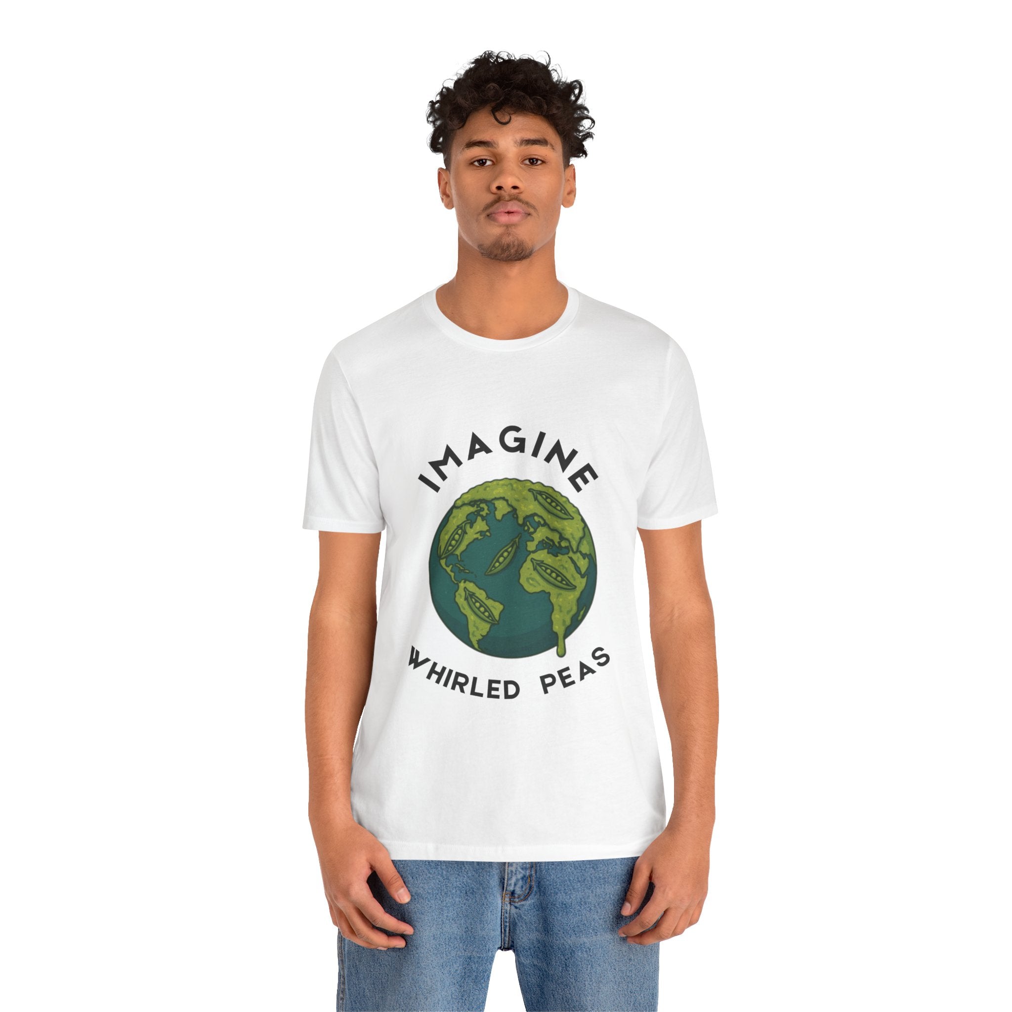Imagine Whirled Peas Short Sleeve Tee, Eco-Friendly T-Shirt