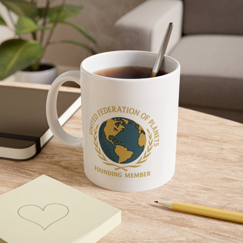 Star Trek inspired Ceramic Mug, United Federation of Planets