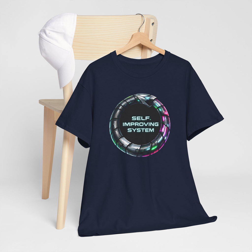 Self Improving System T-Shirt | Retro Futuristic Ouroboros Tee