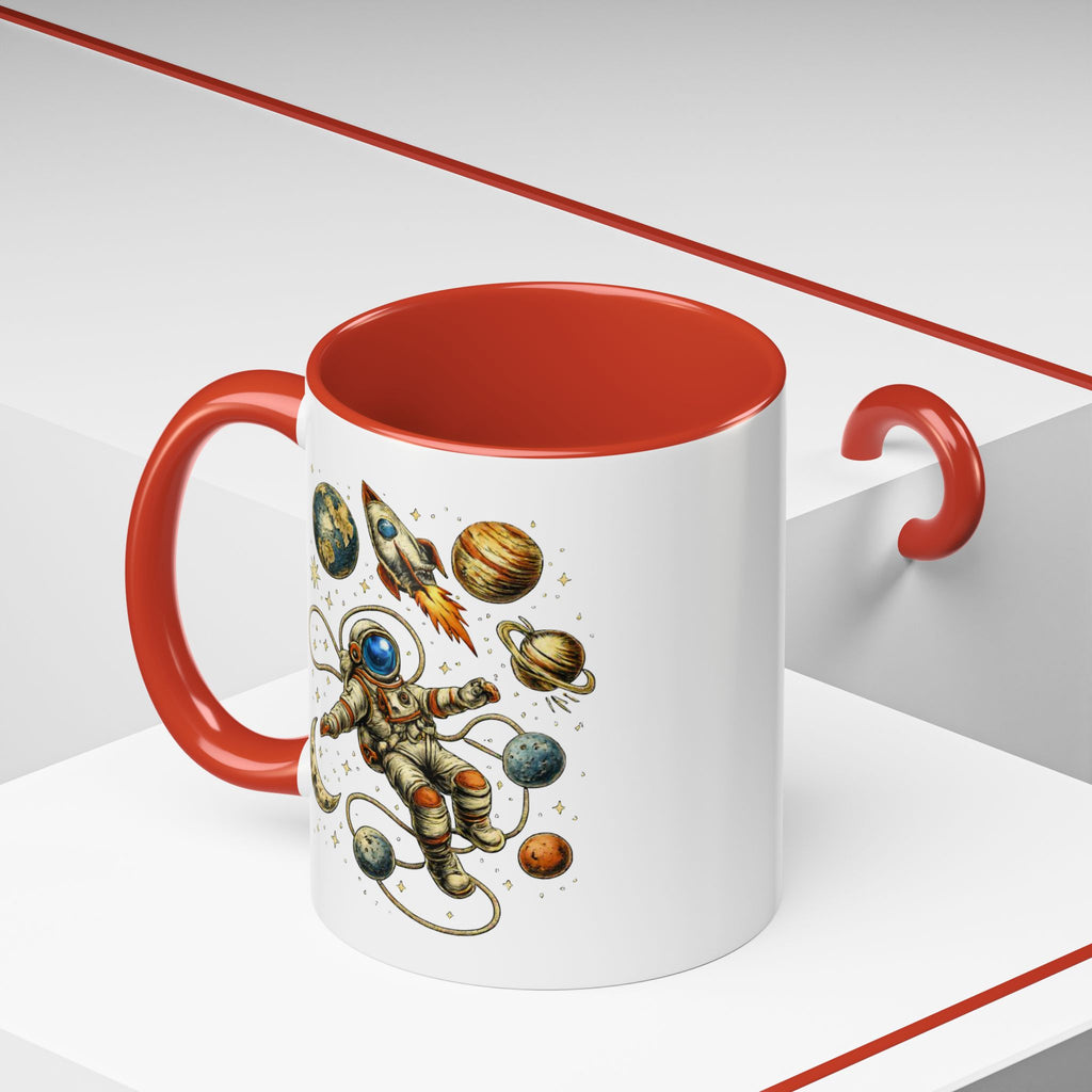 Astronaut in Space Coffee Mug | Rocket Planets Solar System