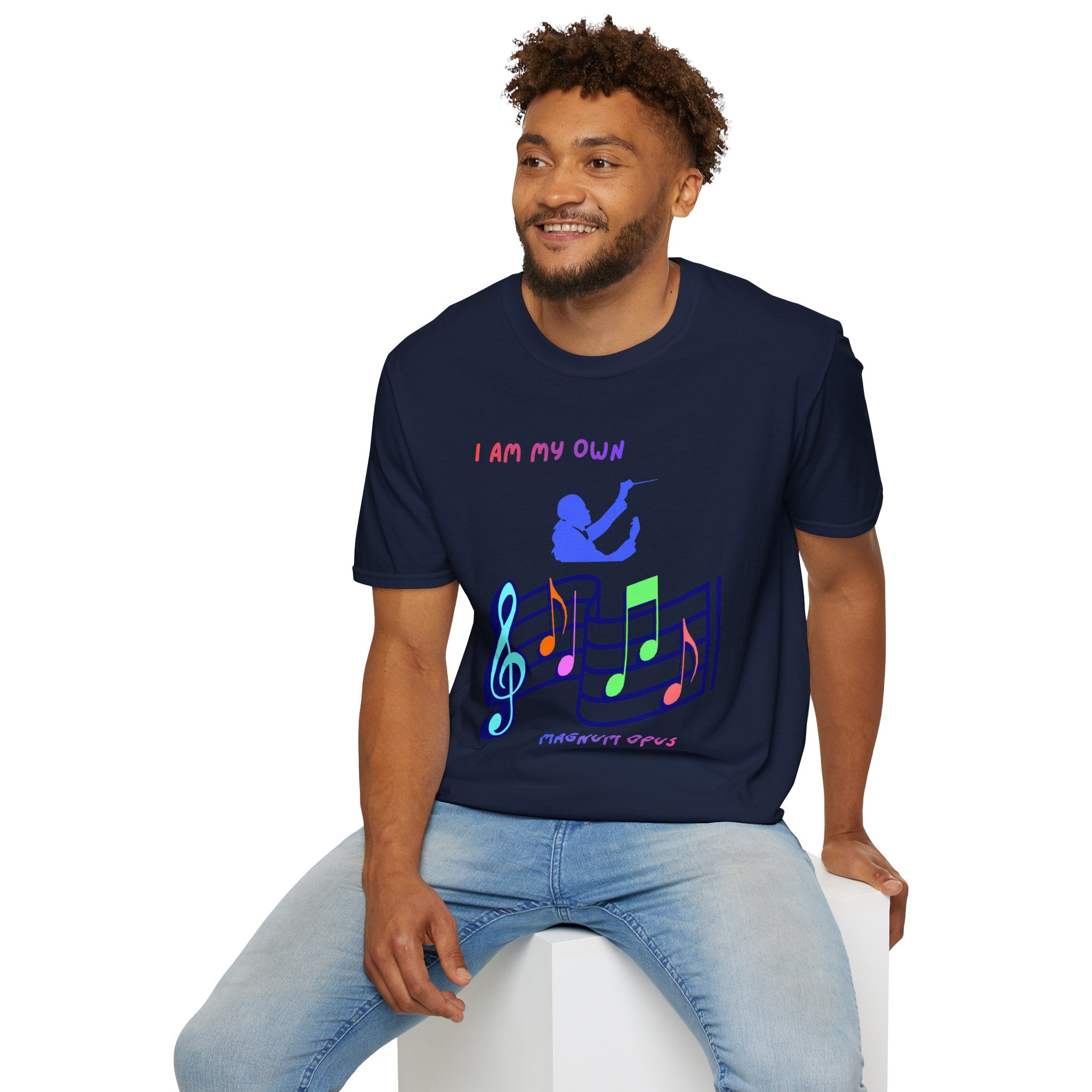 I Am My Own Magnum Opus T-Shirt | Musical Notes Treble Clef Design