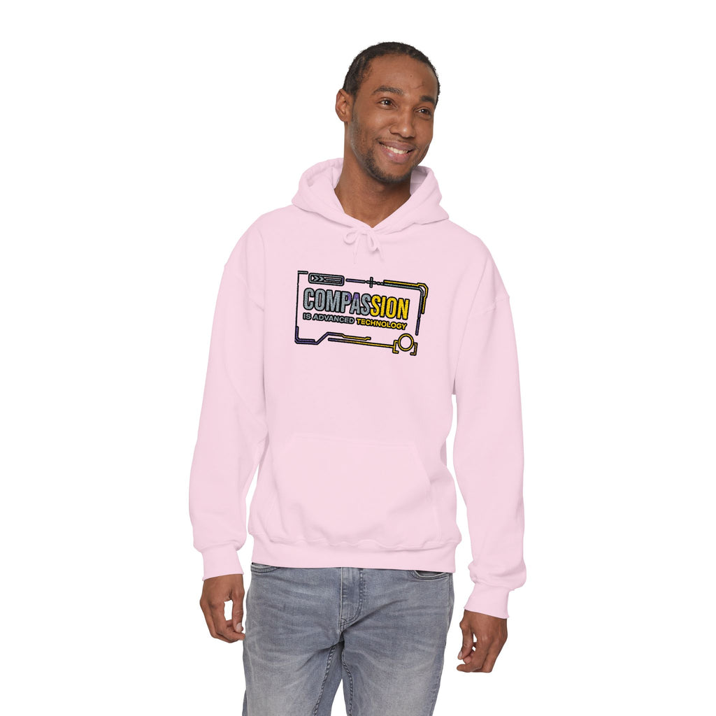 Compassion is Advanced Technology Embroidered Hoodie