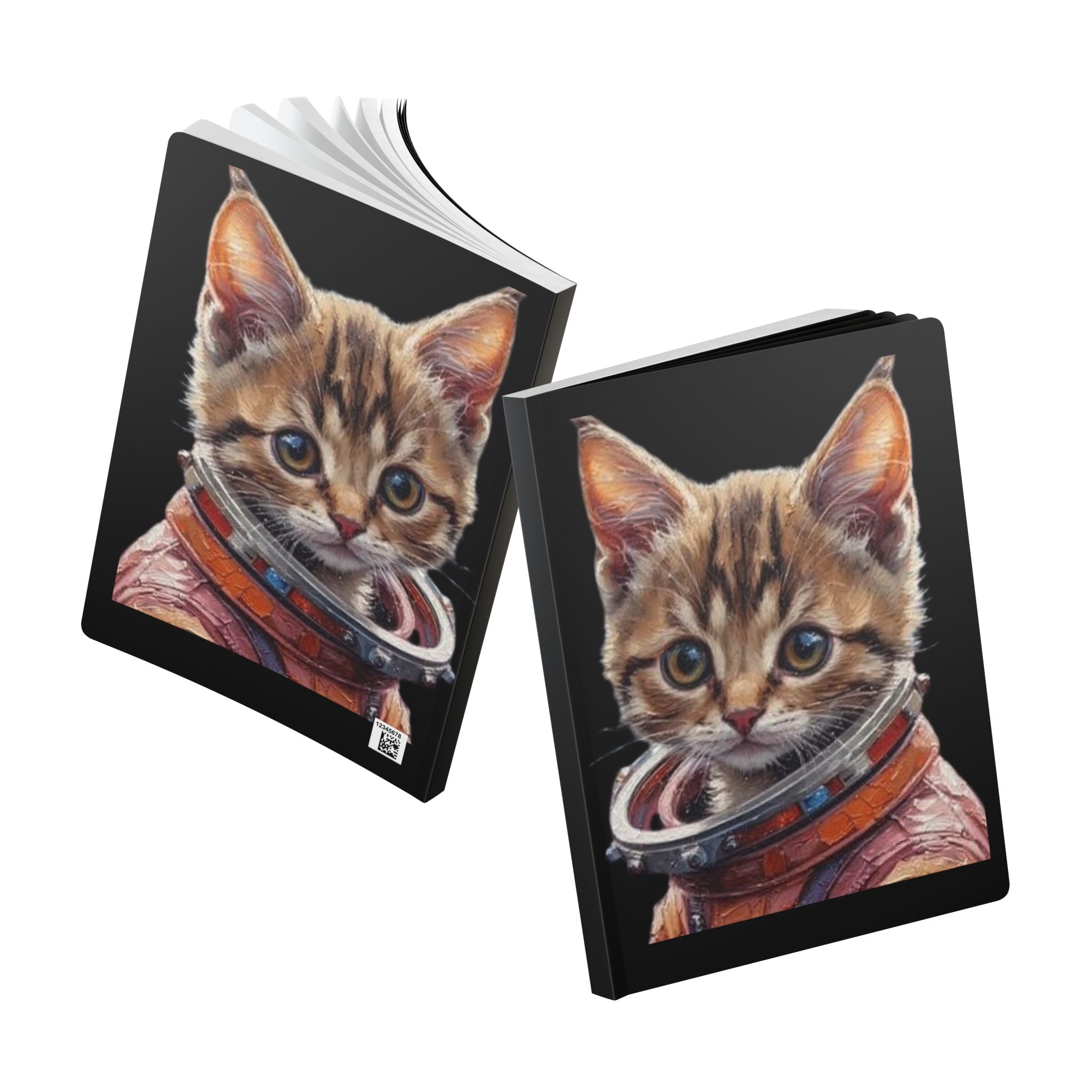 Astronaut Cat Hardcover Journal
