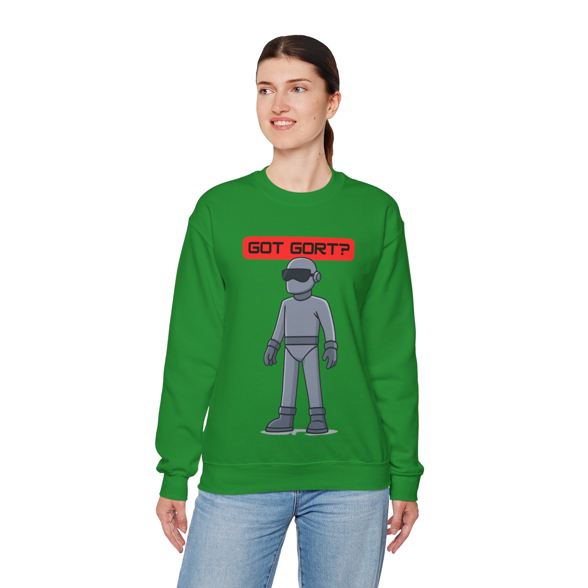 Got Gort? Unisex Crewneck Sweatshirt - Cool Casual Wear, Fun Graphic Hoodie, Perfect Gift for Friends, Everyday Comfort