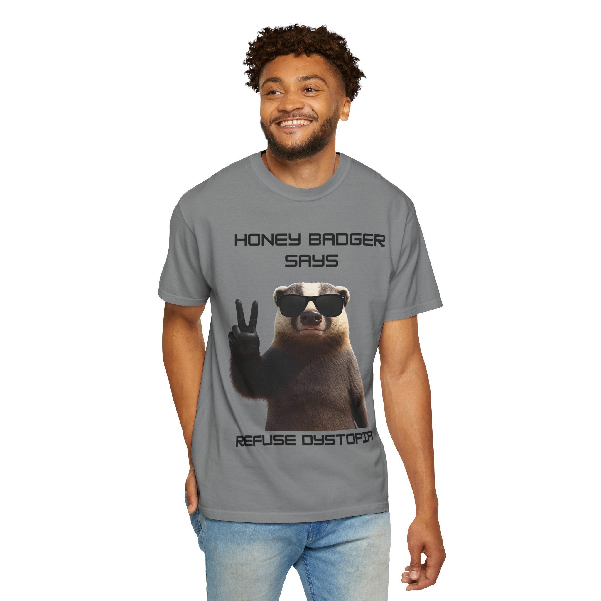 Honey Badger Refuse Dystopia T-Shirt