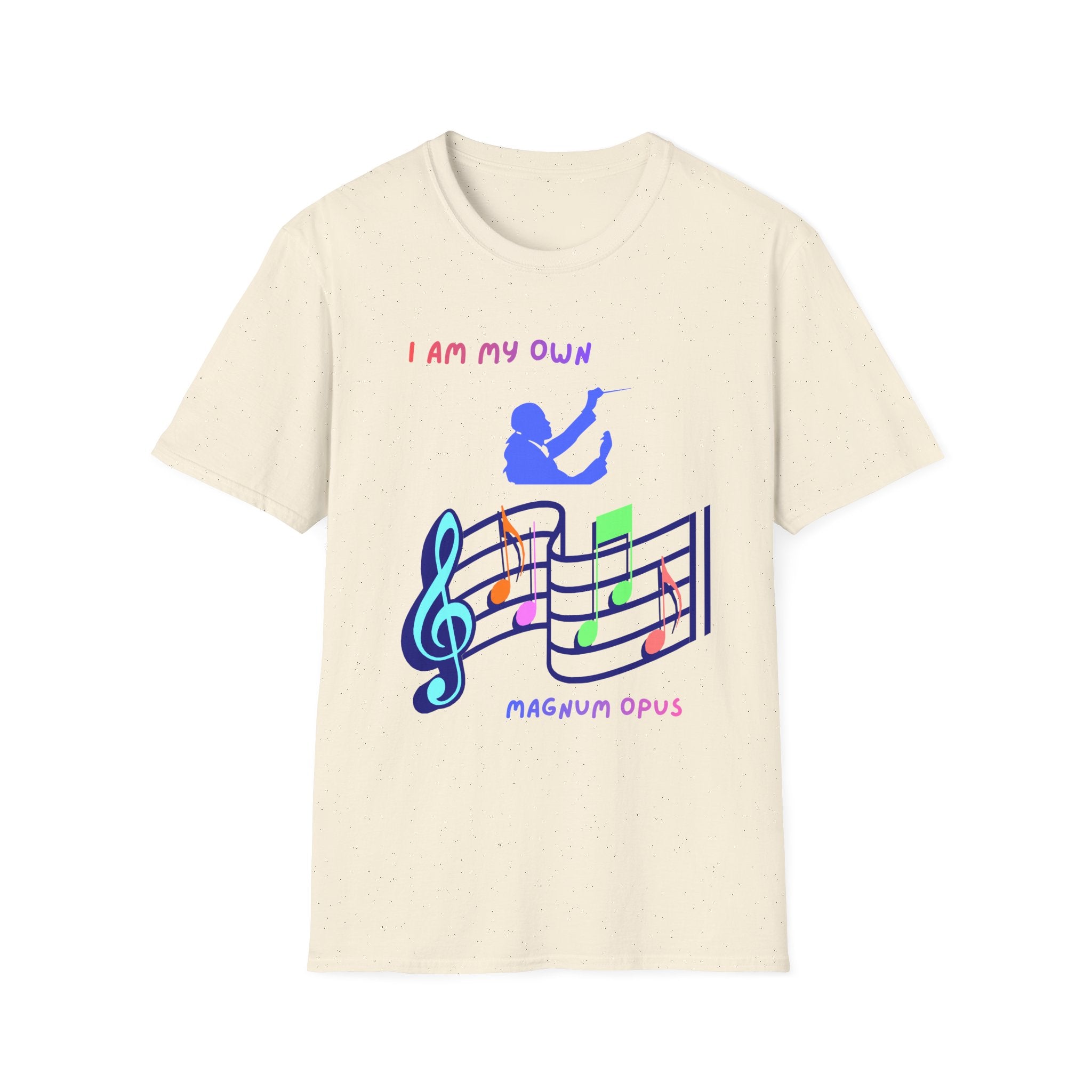 I Am My Own Magnum Opus T-Shirt | Musical Notes Treble Clef Design