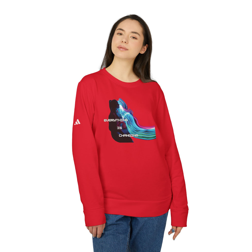 Everything is Changing MUTUTANTUR  Unisex Fleece Crewneck Adidas Sweatshirt