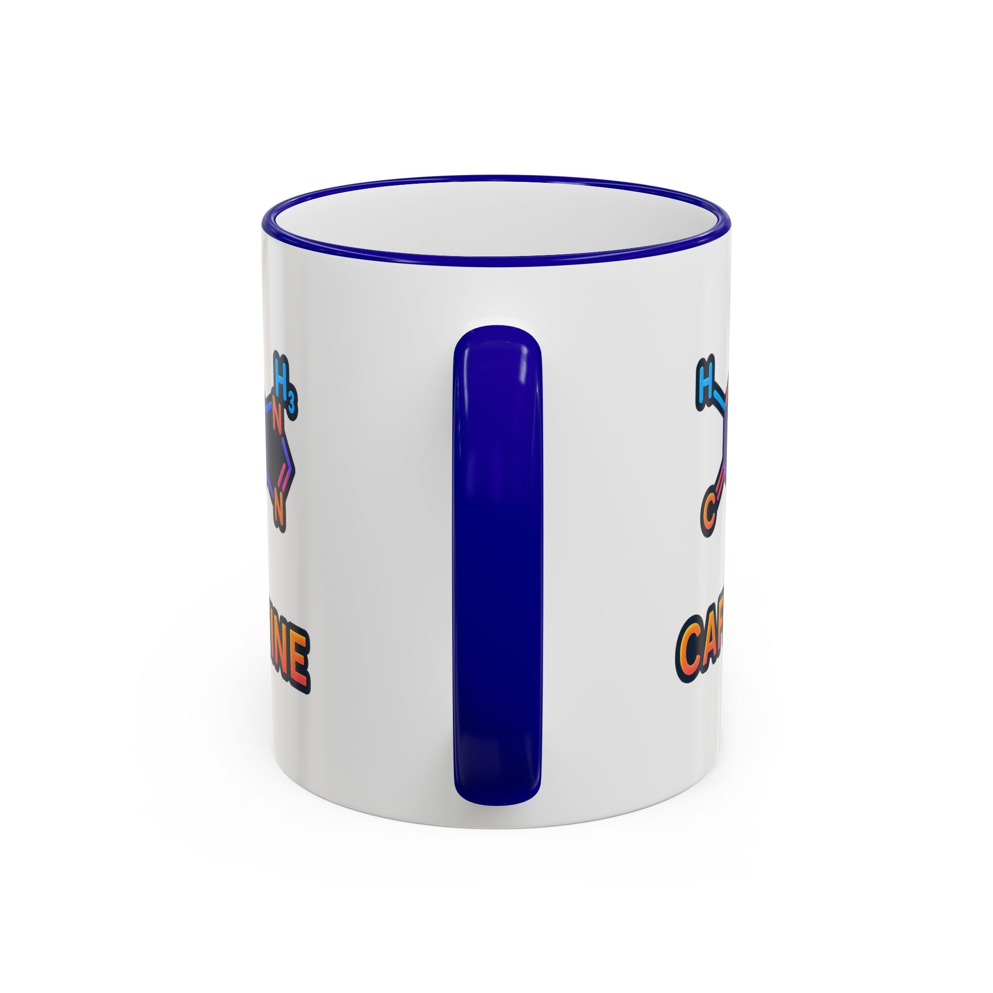 Caffeine Mug | Accent Rim & Handle 11oz 15oz