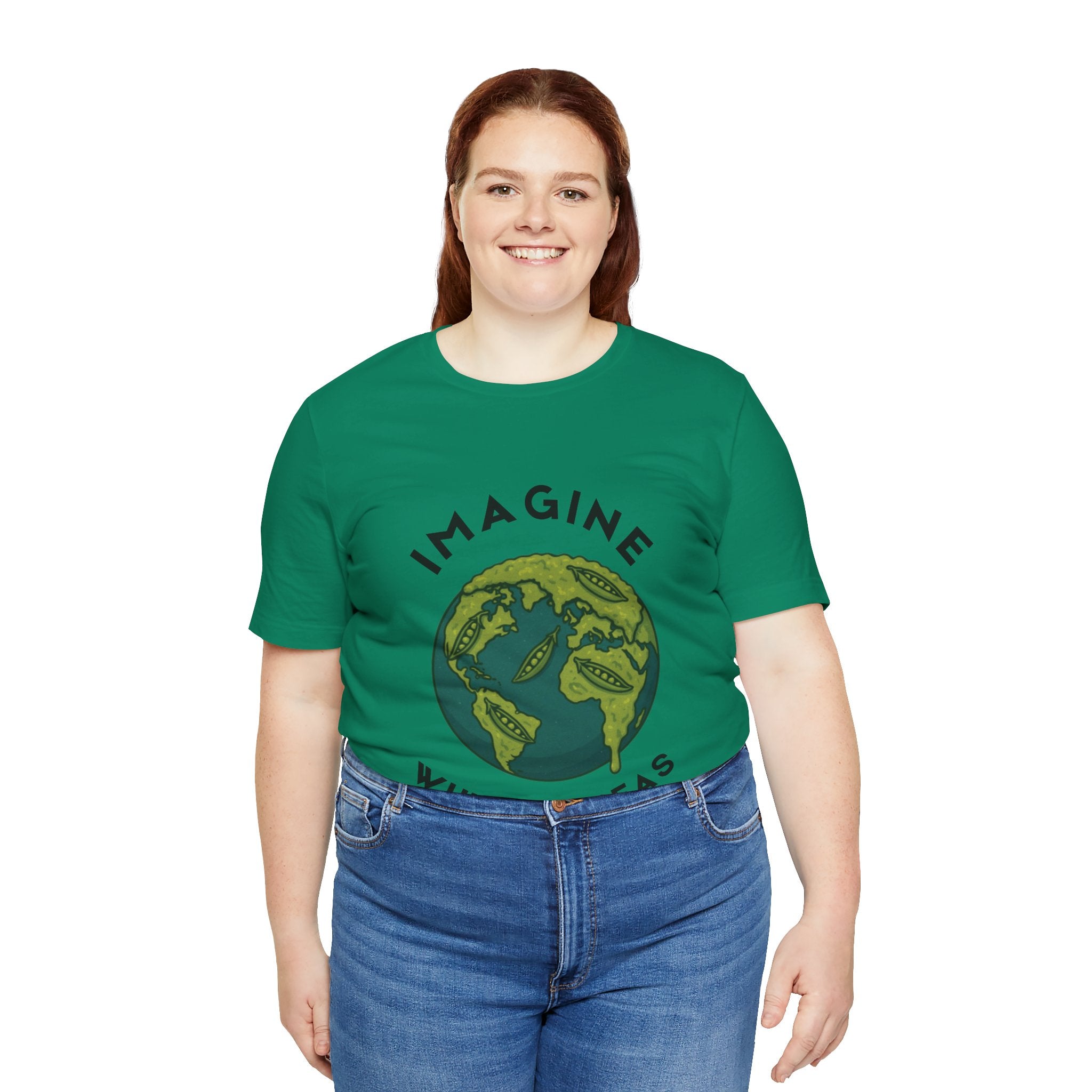 Imagine Whirled Peas Short Sleeve Tee, Eco-Friendly T-Shirt