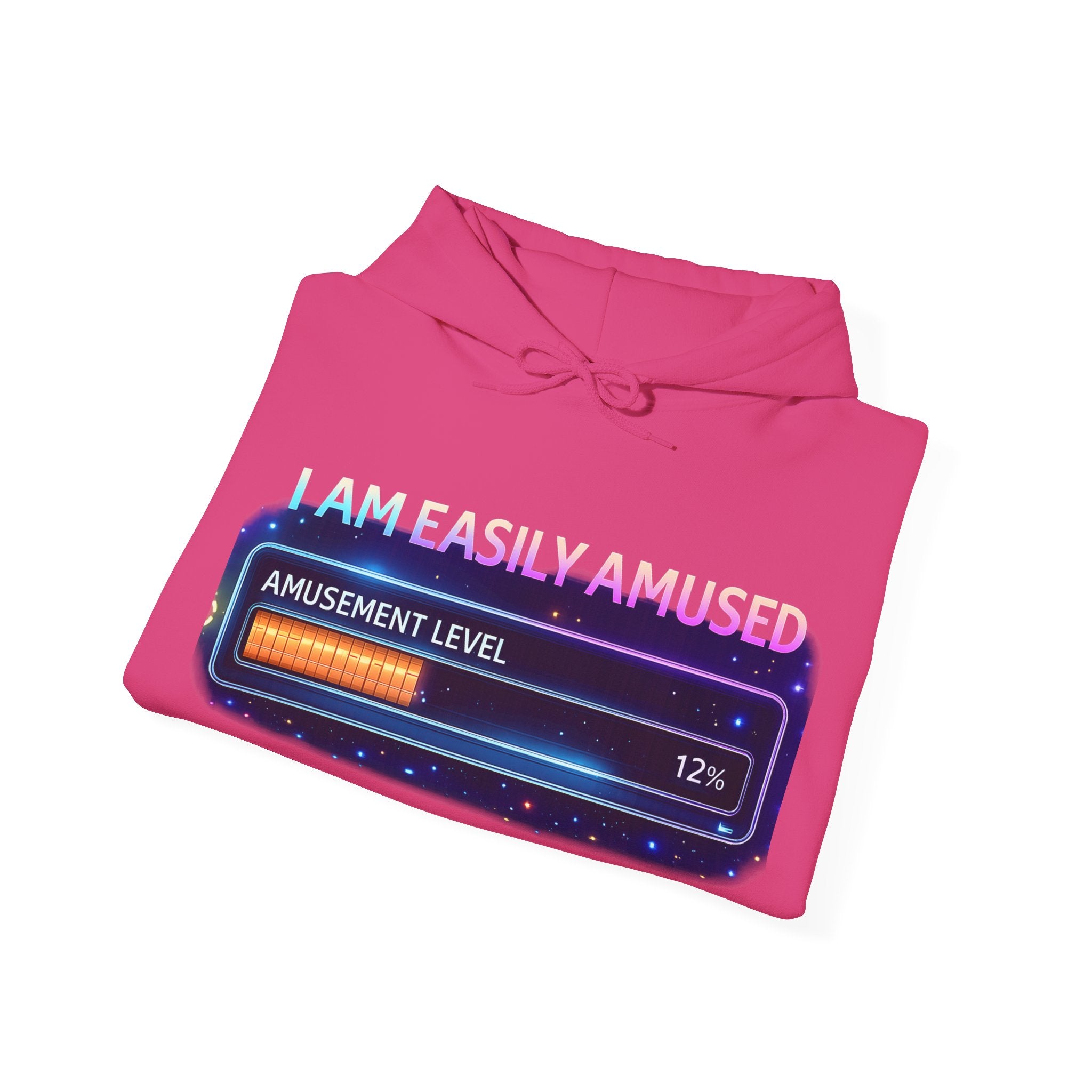 I Am Easily Amused Level Meter Hoodie | Funny Gamer Sweatshirt
