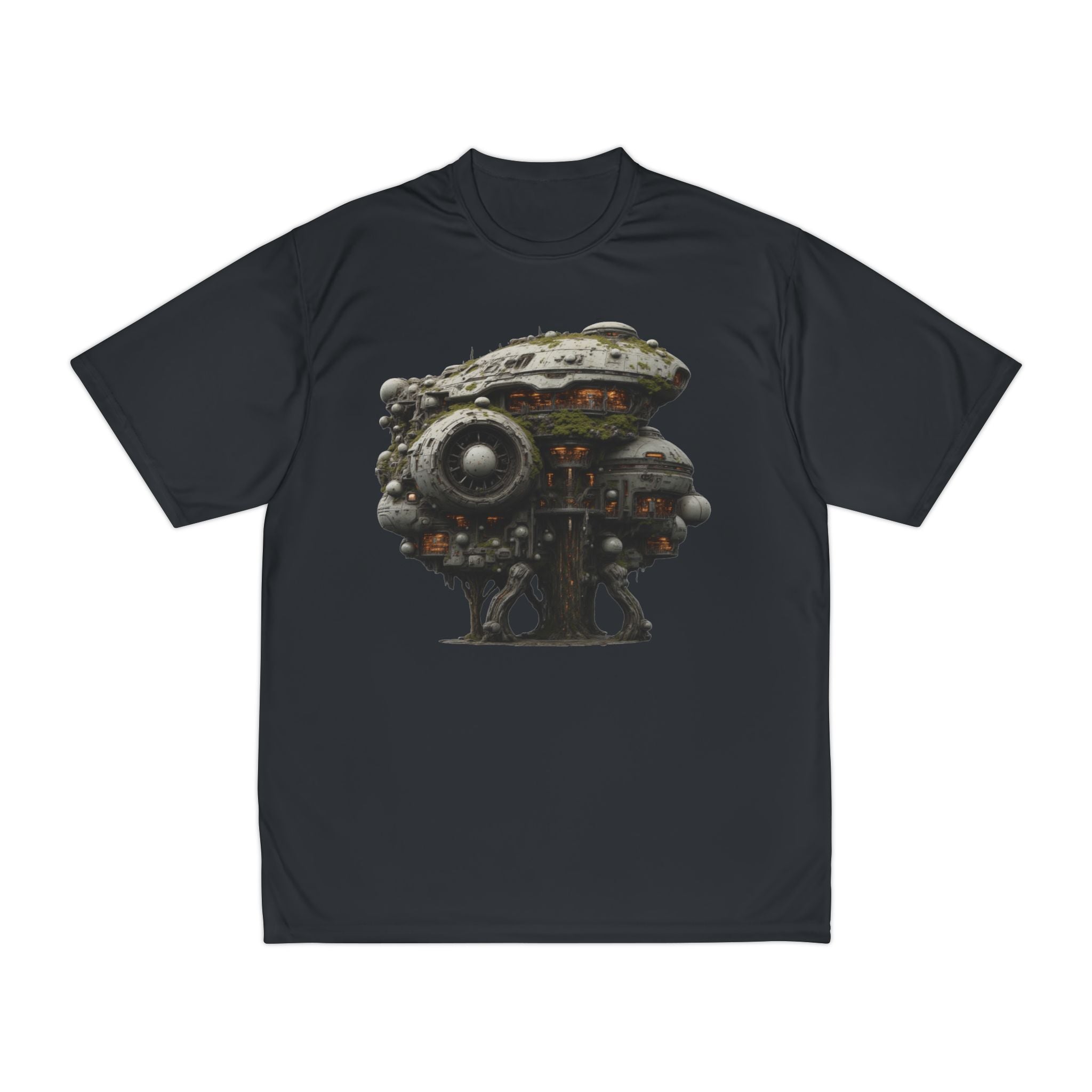 Steampunk Walking Machine performance T-Shirt | Sci-Fi Mechanical Illustration