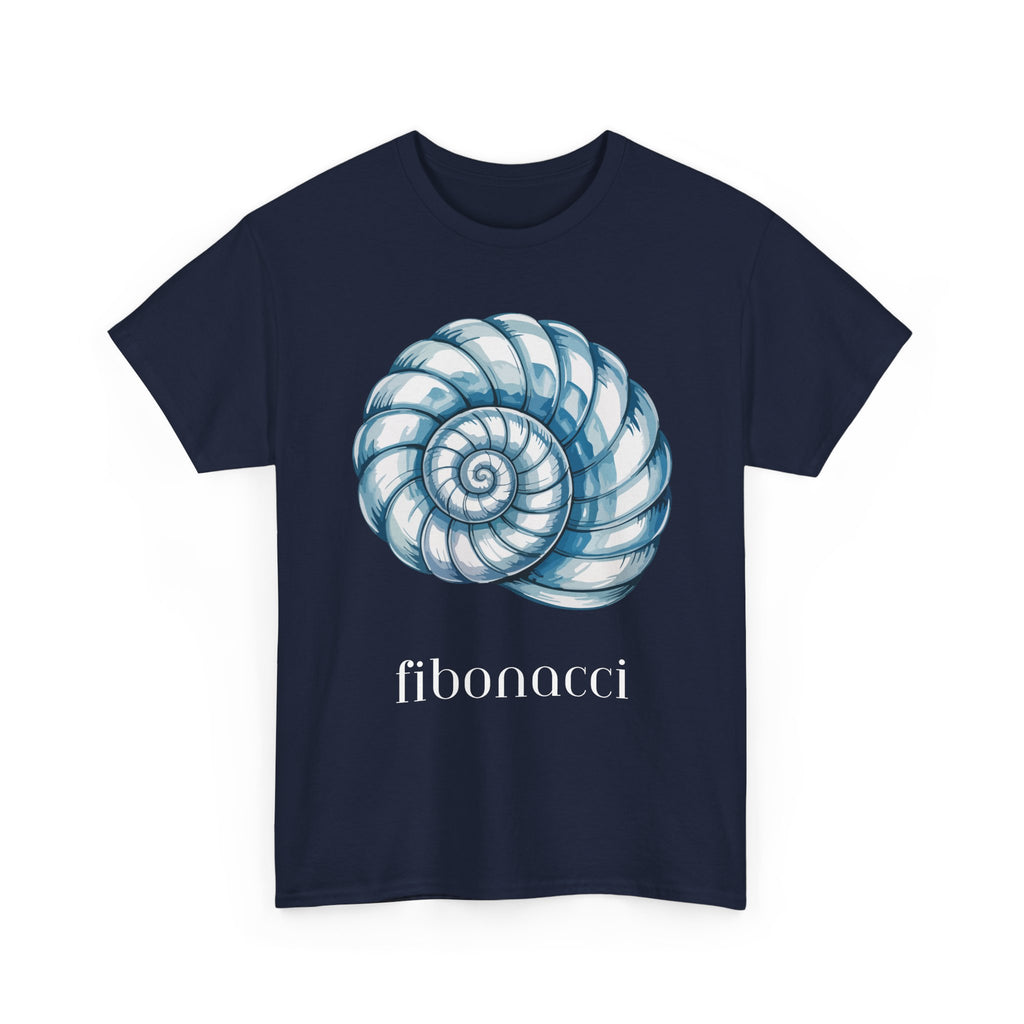 Fibonacci Spiral Tee, Unisex Heavy Cotton Shirt