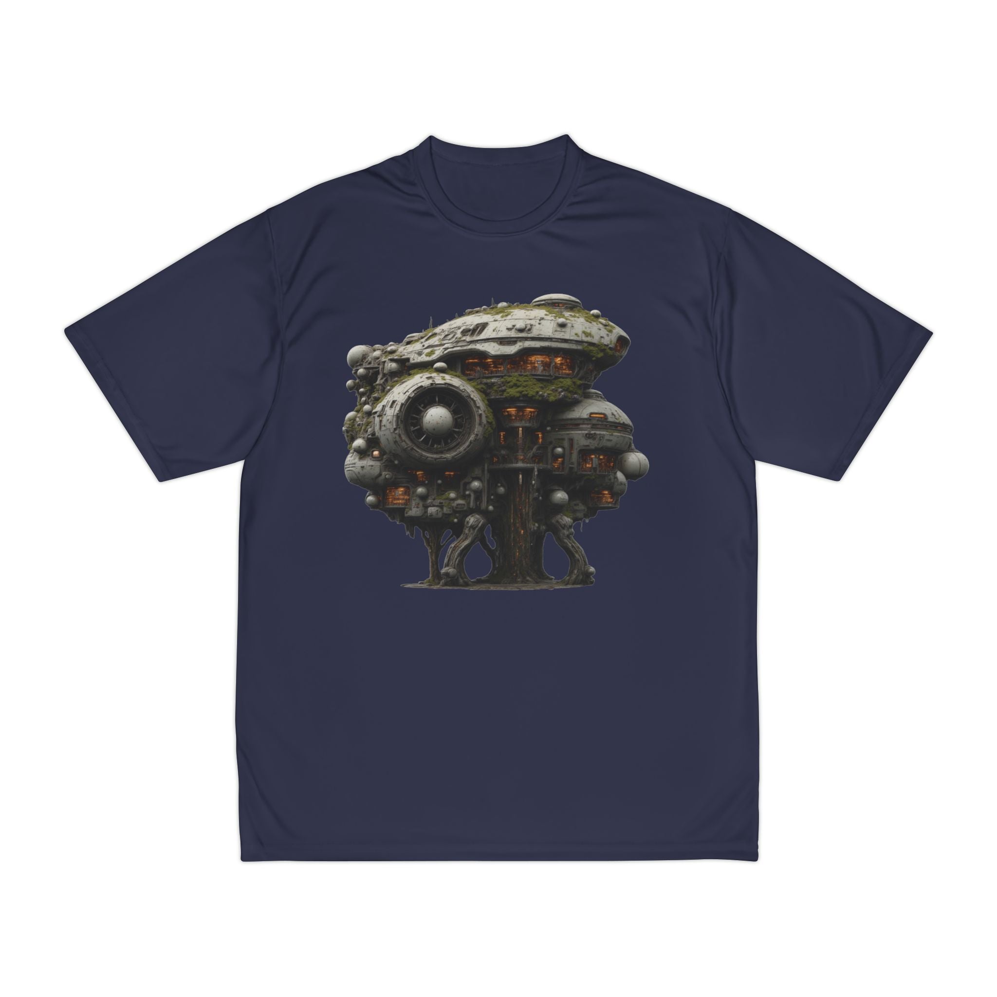 Steampunk Walking Machine performance T-Shirt | Sci-Fi Mechanical Illustration
