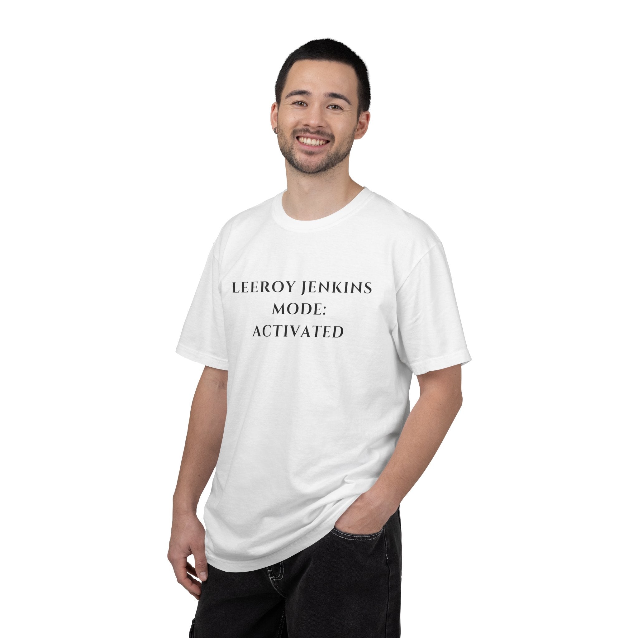 Leeroy Jenkins Mode Activated T-shirt | Funny Gaming Quote Comfort Colors Tee