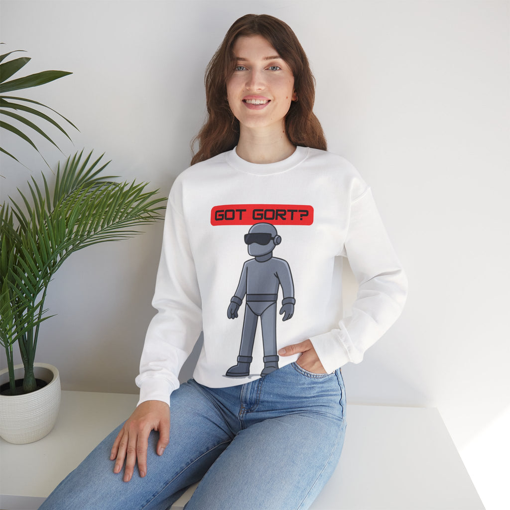 Got Gort? Unisex Crewneck Sweatshirt - Cool Casual Wear, Fun Graphic Hoodie, Perfect Gift for Friends, Everyday Comfort
