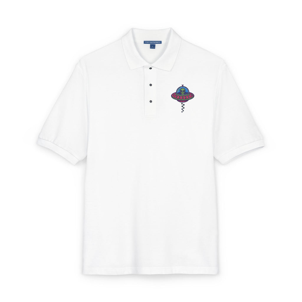 Colorful UFO Embroidered Polo