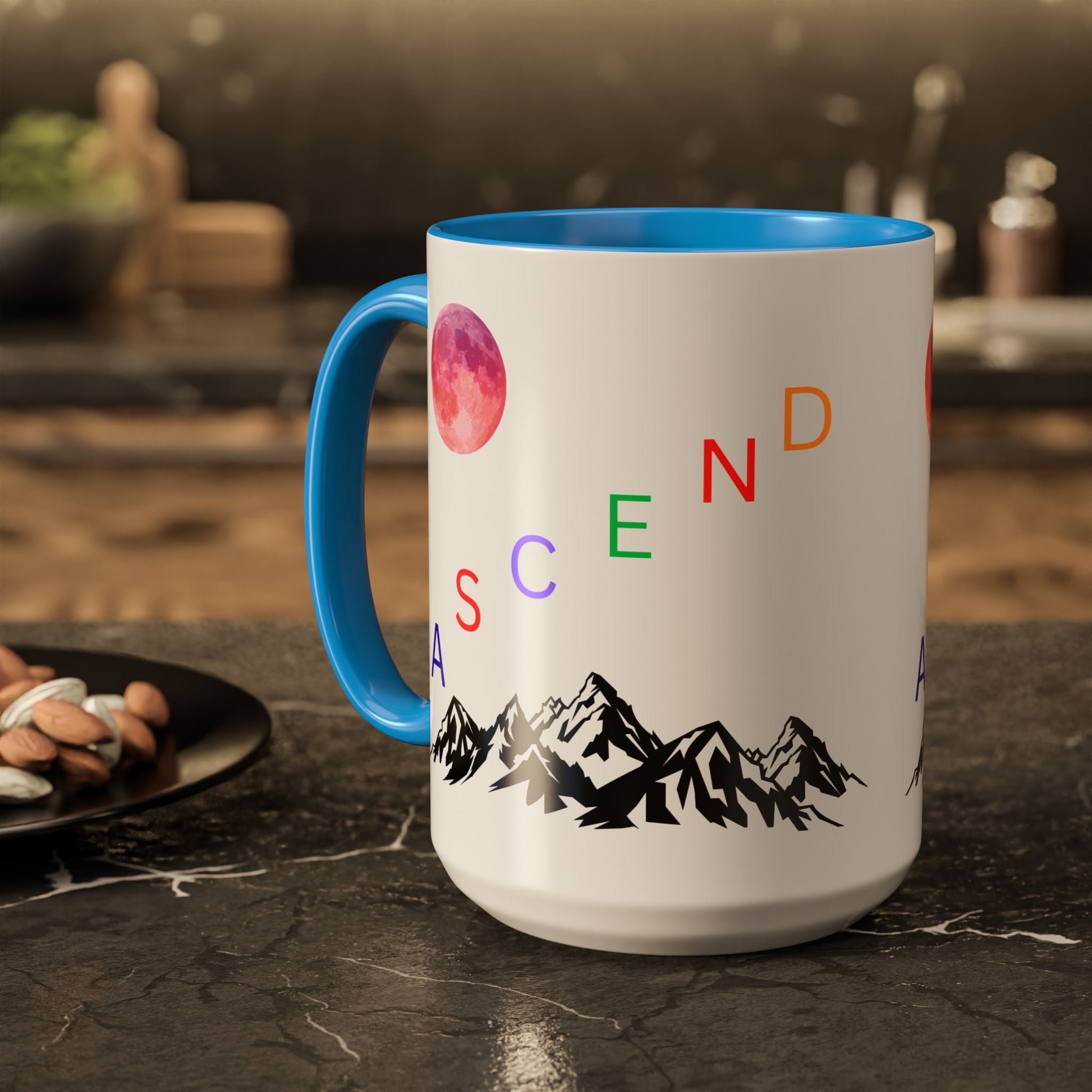 Ascend the Mountain Moon Ceramic Mug