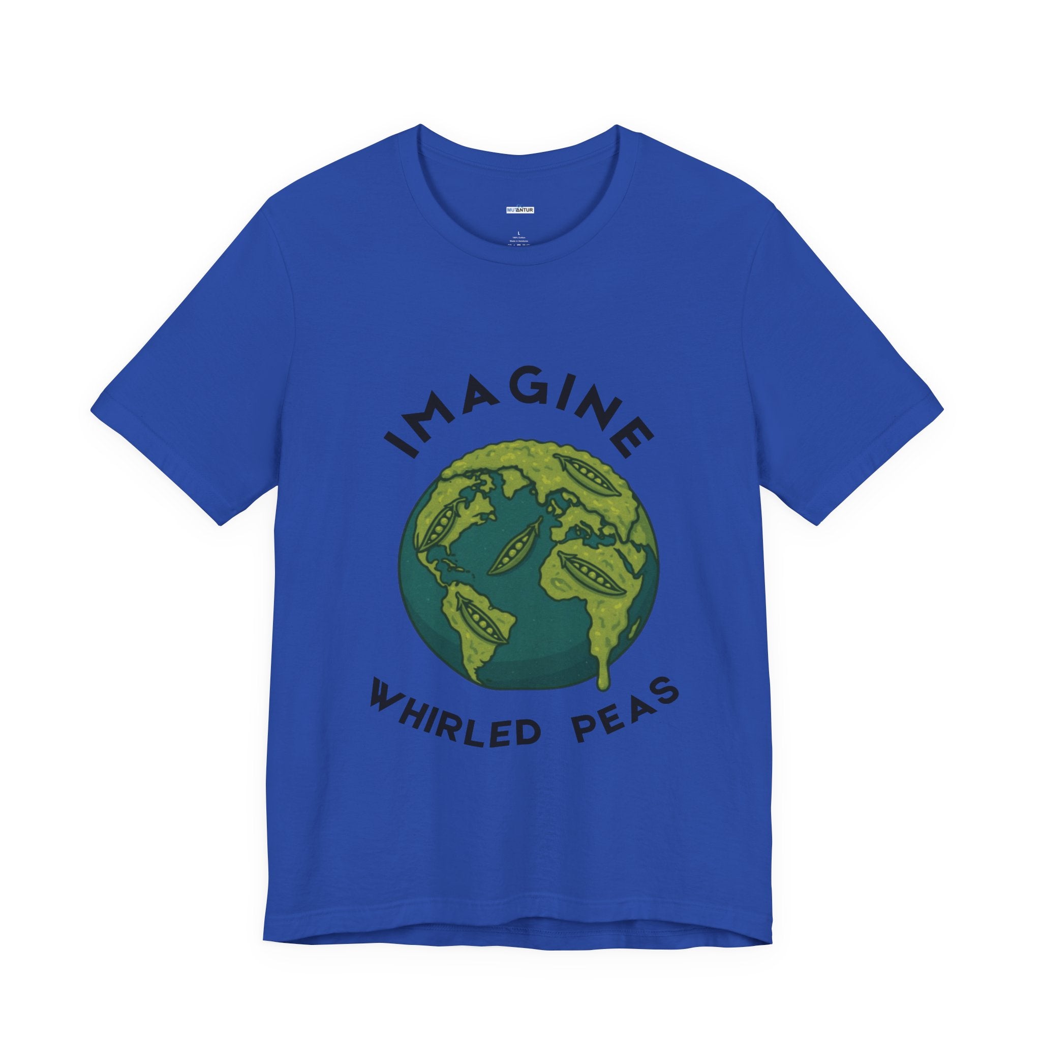 Imagine Whirled Peas Short Sleeve Tee, Eco-Friendly T-Shirt