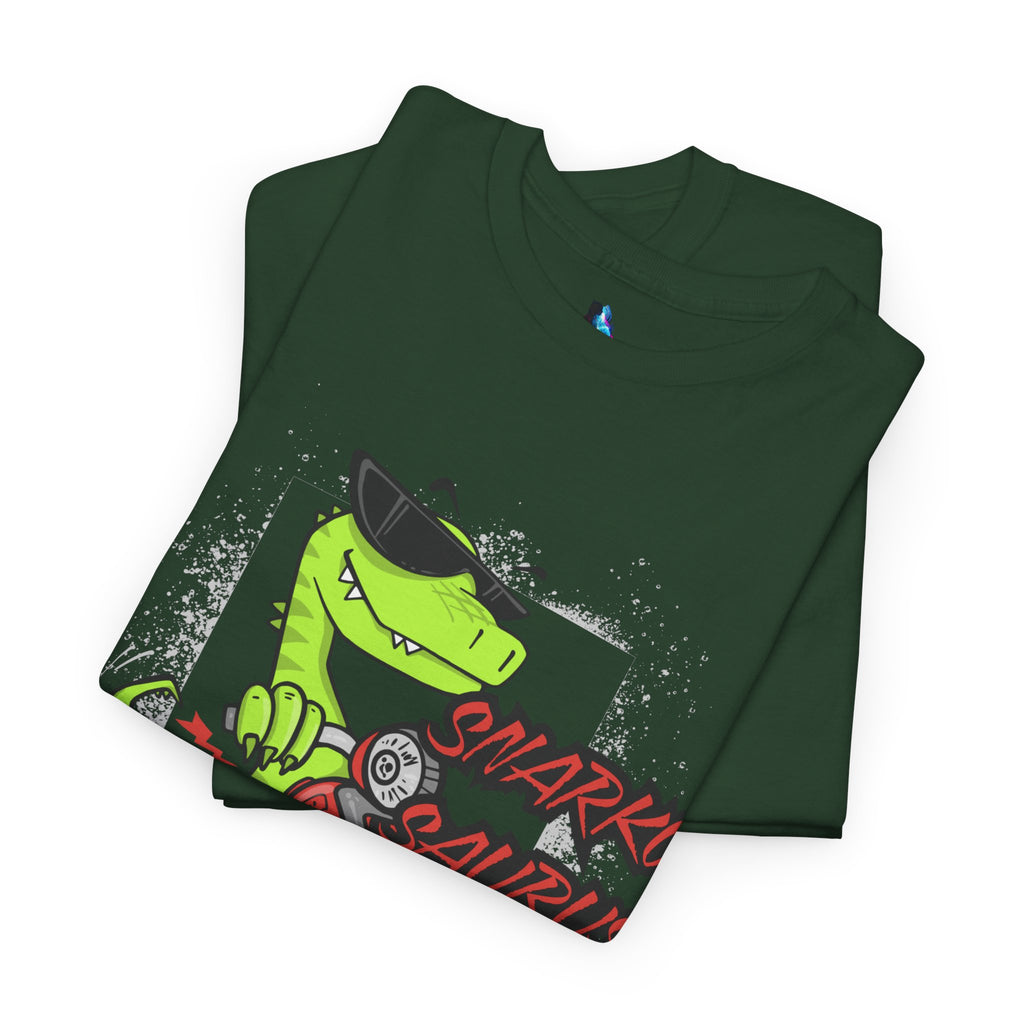 Snarkosaurus Cool Graphic Tee for Dinosaur Lovers | Unisex Heavy Cotton Tee