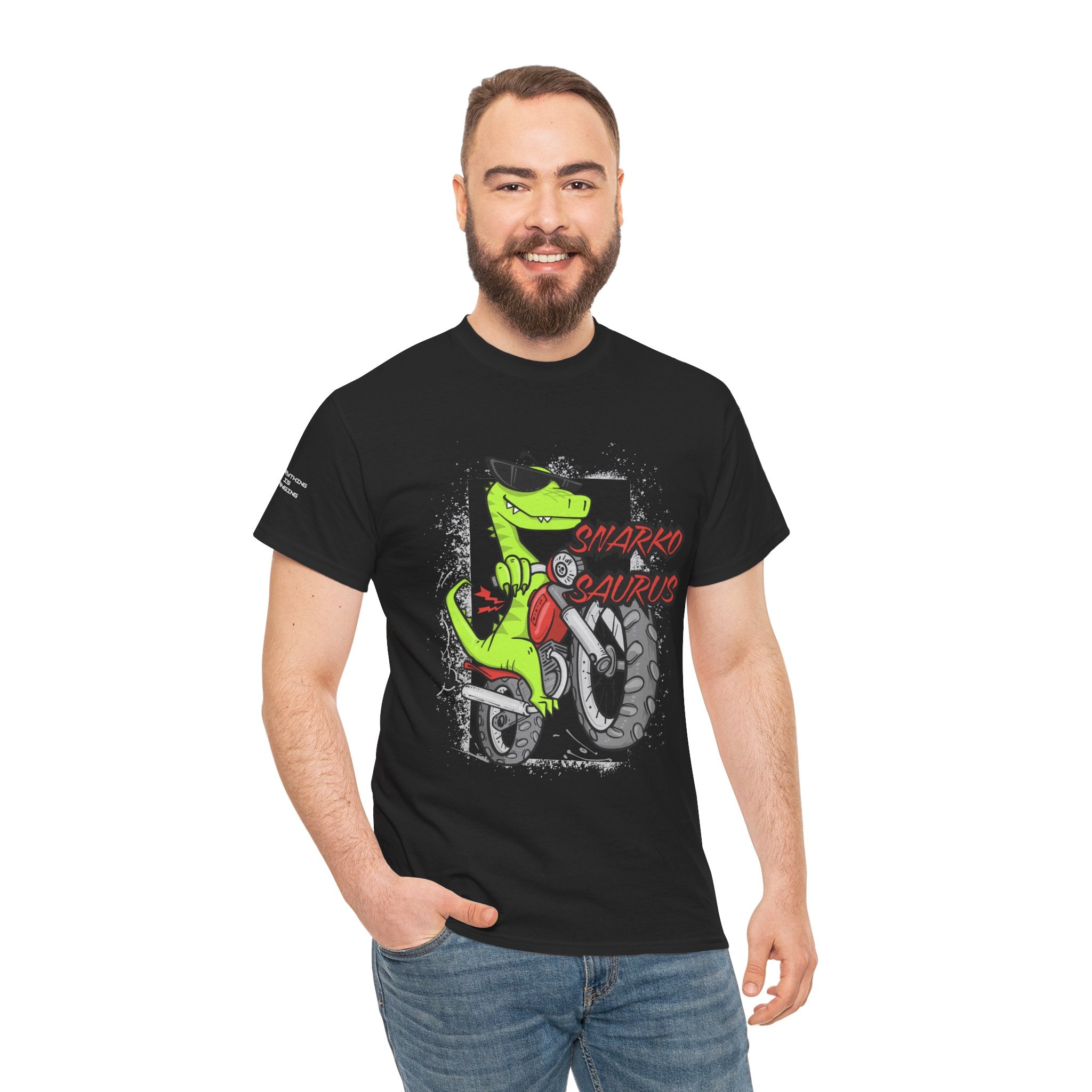Snarkosaurus Cool Graphic Tee for Dinosaur Lovers | Unisex Heavy Cotton Tee