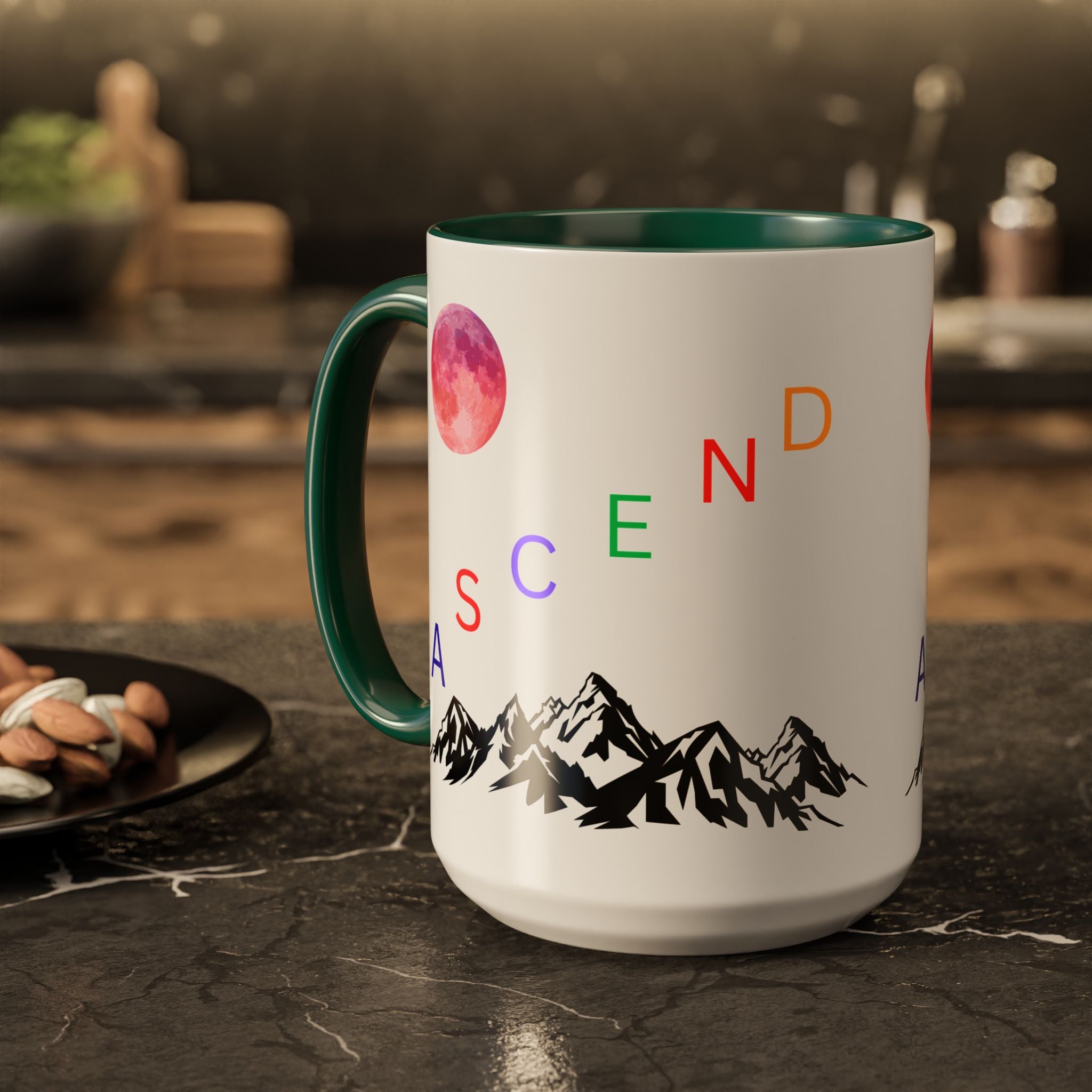 Ascend the Mountain Moon Ceramic Mug