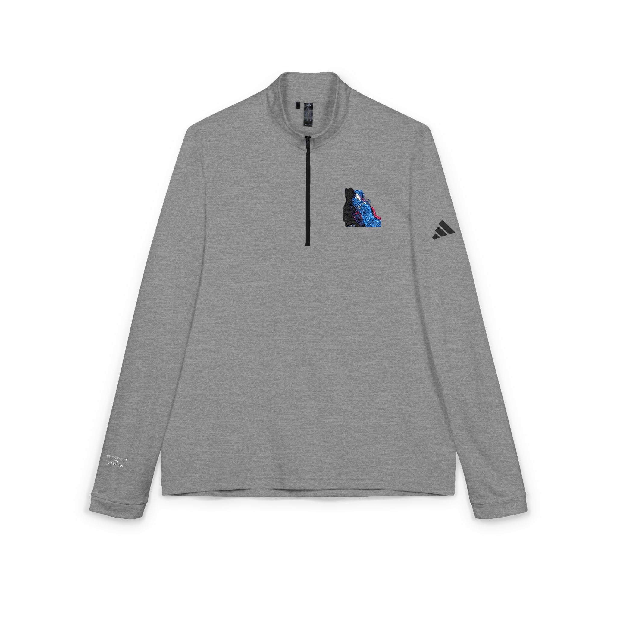 Adidas® Quarter-Zip Pullover with  UPF 50+ sun protection