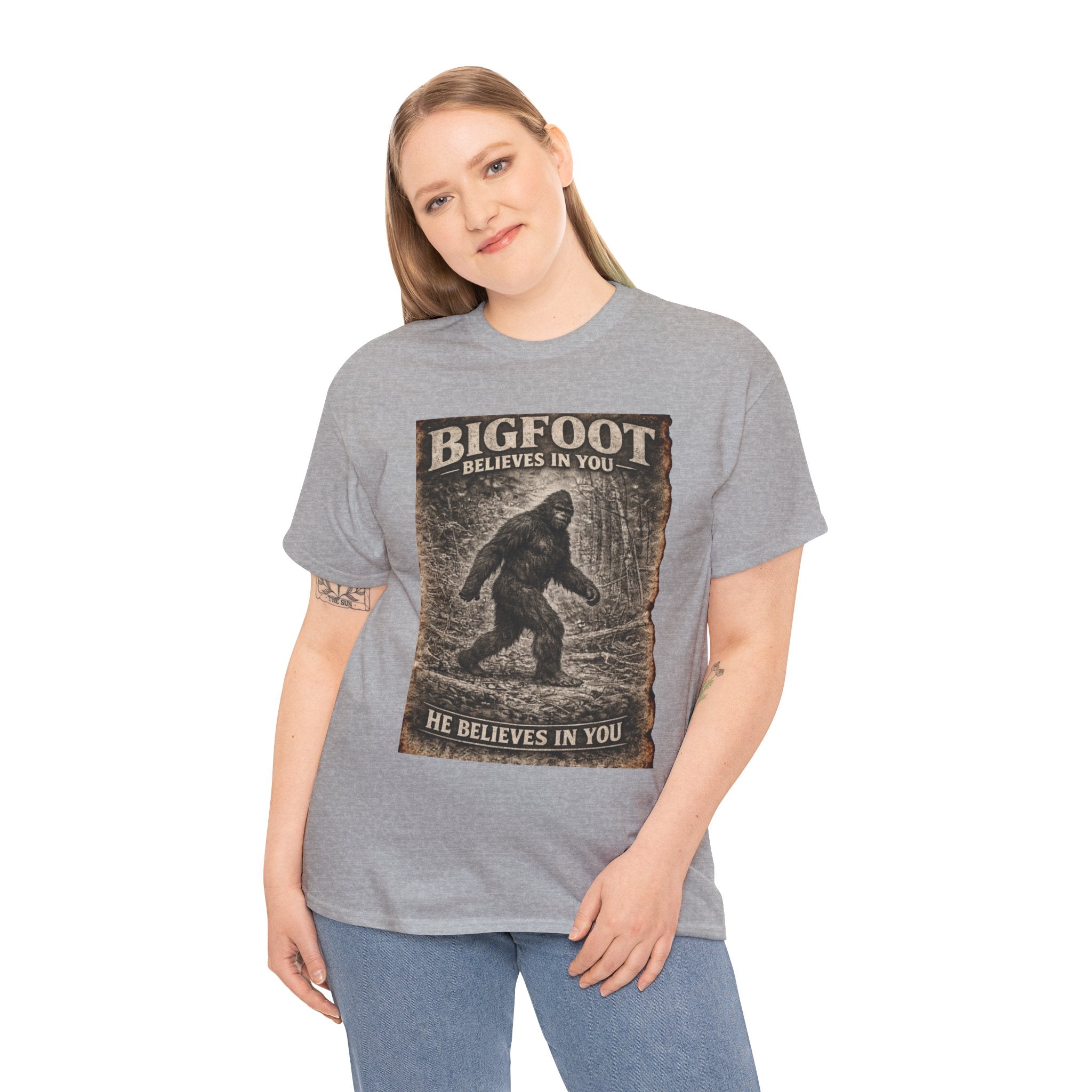Bigfoot Believes In You T-Shirt — Vintage Sasquatch Graphic Tee