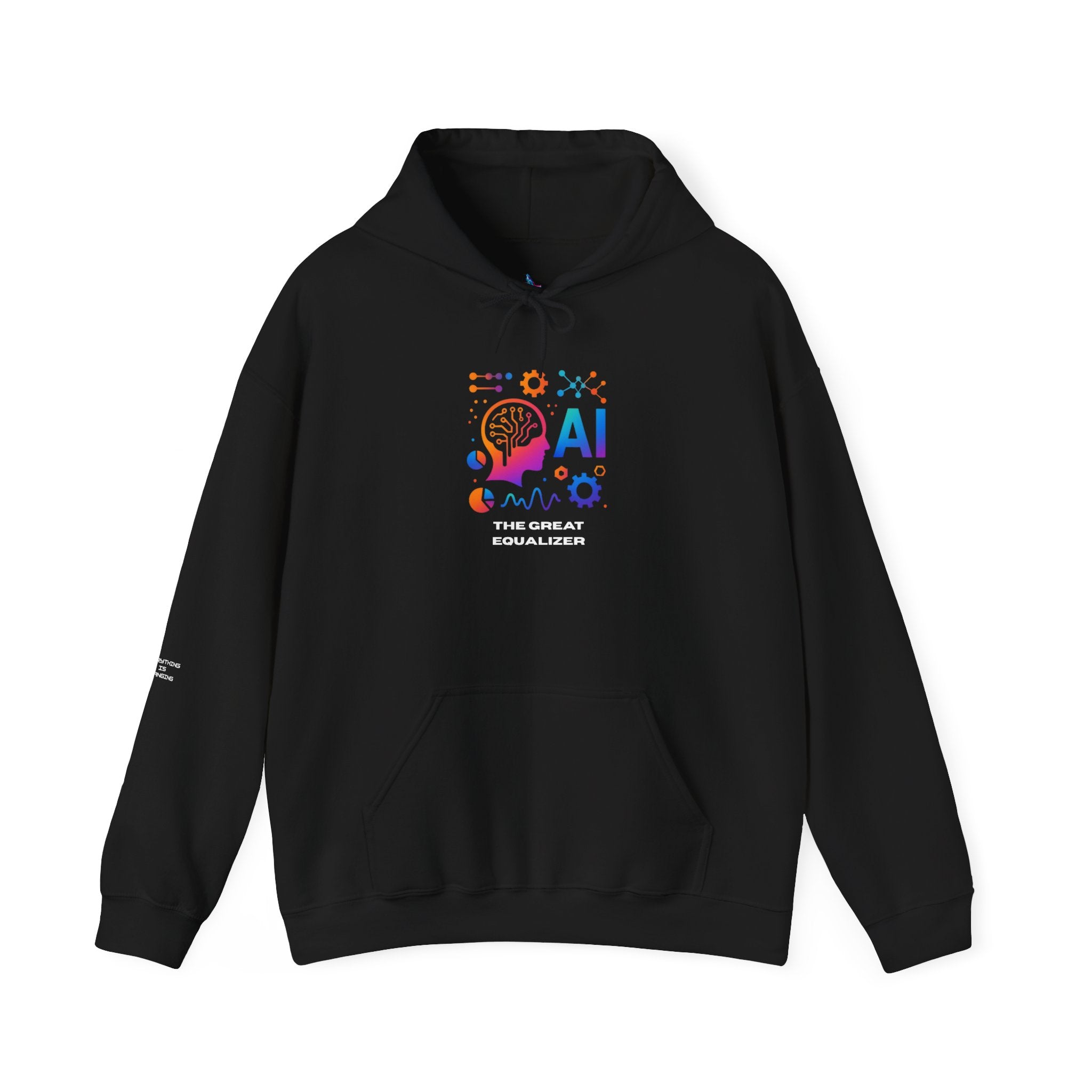 AI-Inspired Unisex Heavy Blend Hoodie, Cozy Sweatshirt