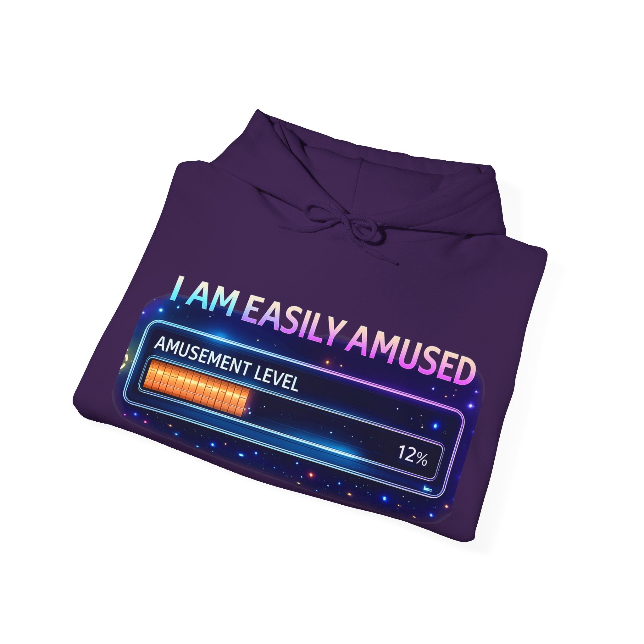I Am Easily Amused Level Meter Hoodie | Funny Gamer Sweatshirt