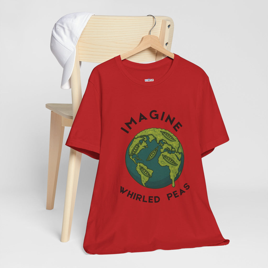 Imagine Whirled Peas Short Sleeve Tee, Eco-Friendly T-Shirt