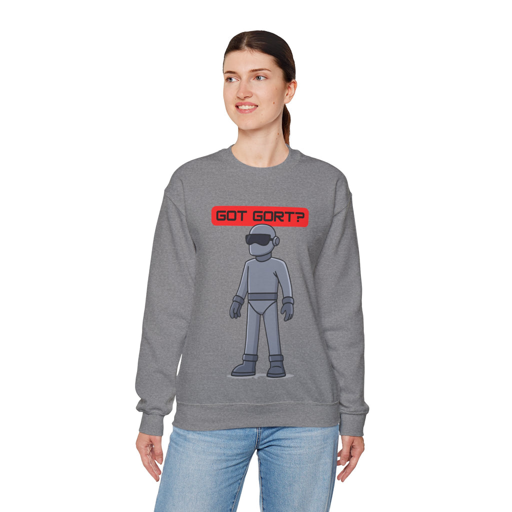 Got Gort? Unisex Crewneck Sweatshirt - Cool Casual Wear, Fun Graphic Hoodie, Perfect Gift for Friends, Everyday Comfort