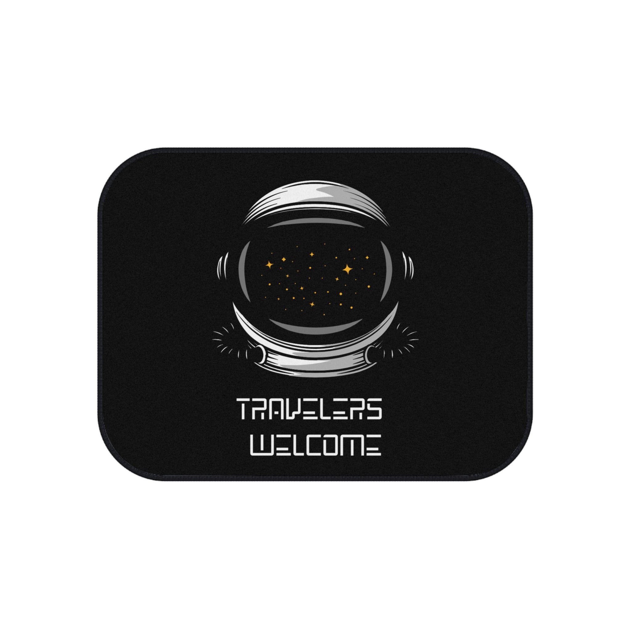 Car Mats Astronaut Helmet 'Travelers Welcome'  | Set of 4