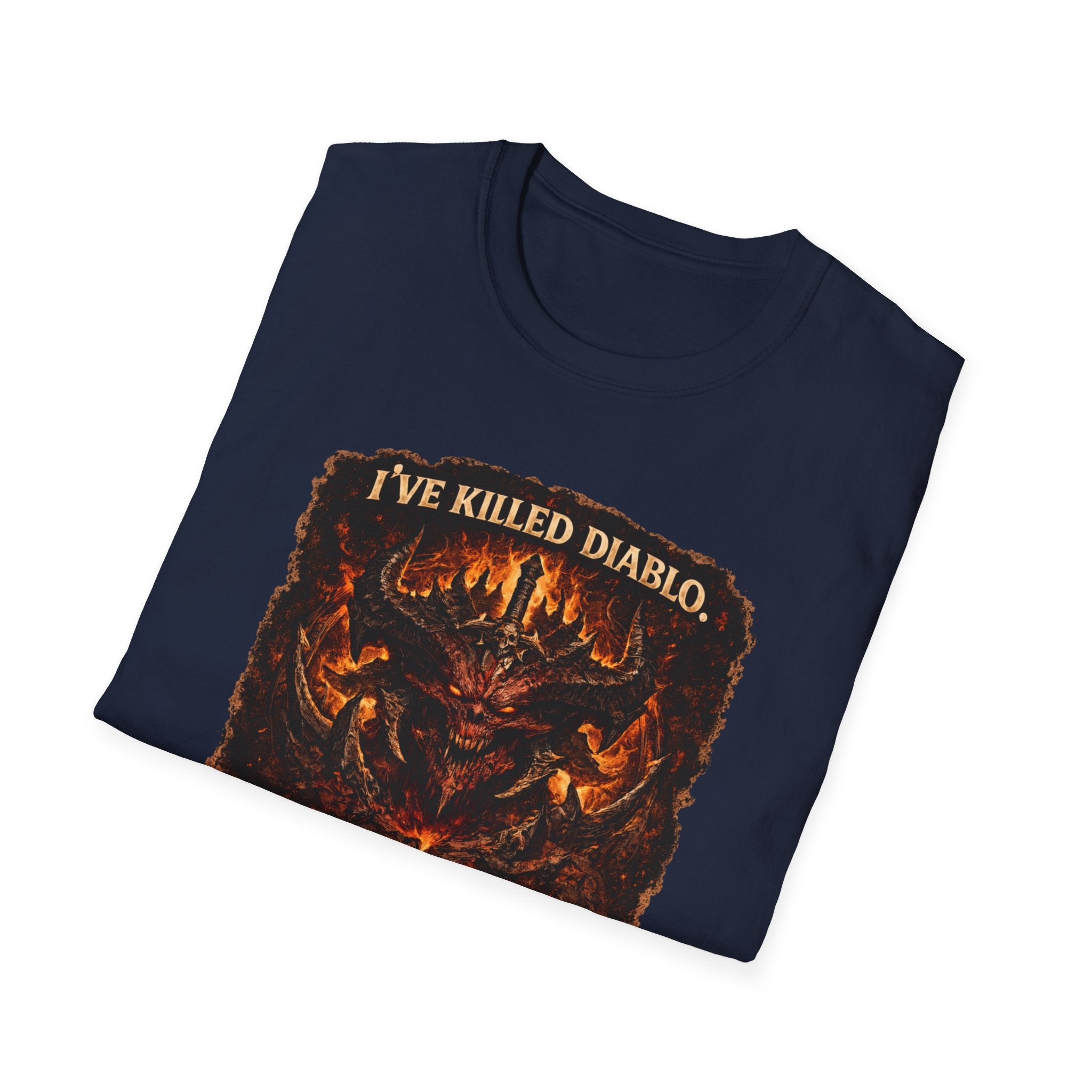 Diablo Demon Skull I Can Survive Another Monday T-Shirt