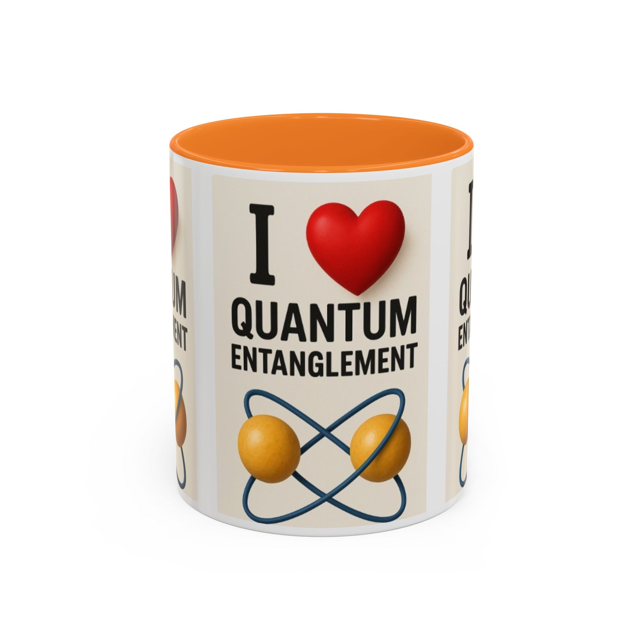 I Love Quantum Entanglement Mug – Science Nerd Coffee Mug