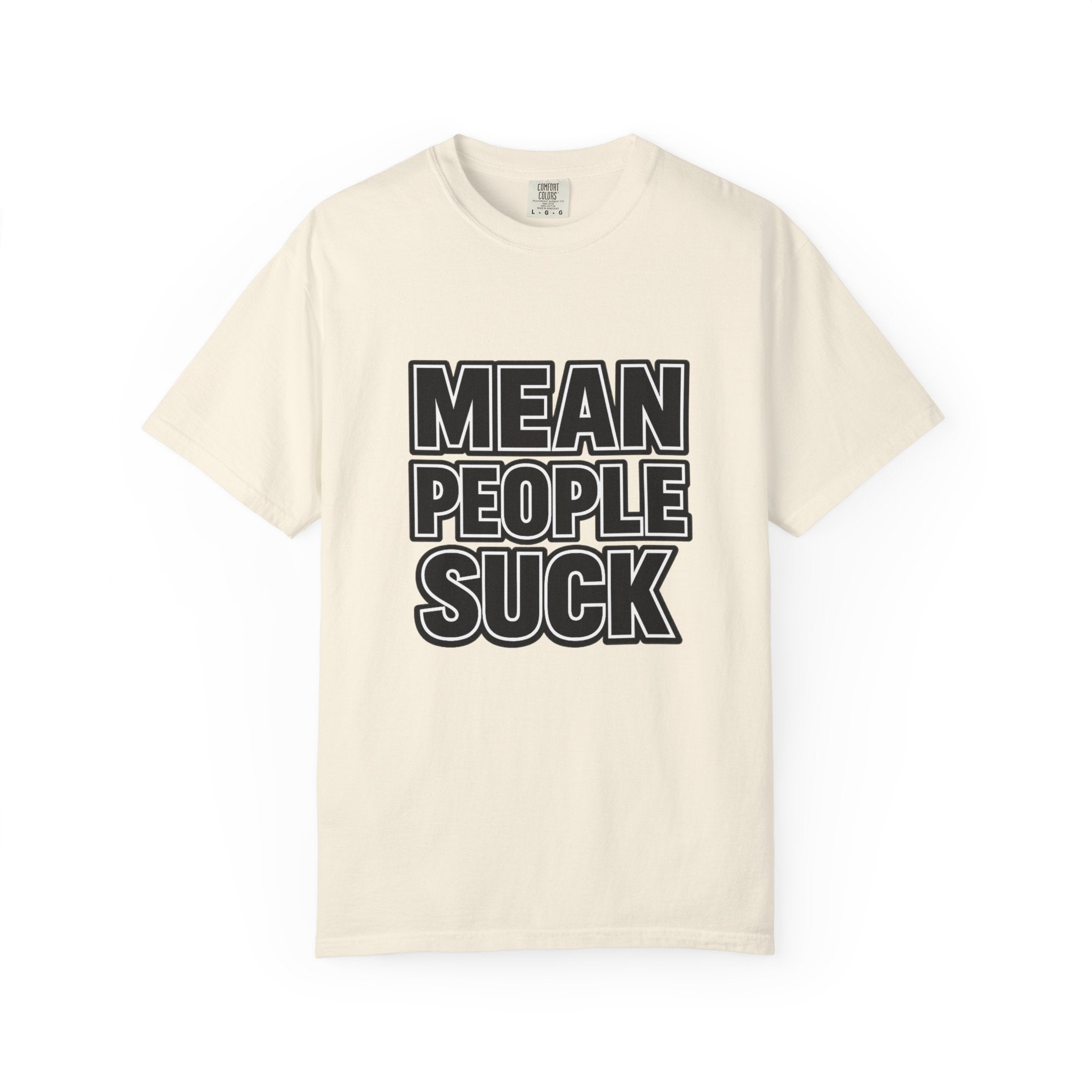 Mean People Suck T-Shirt | Bold Retro Block Letter Tee