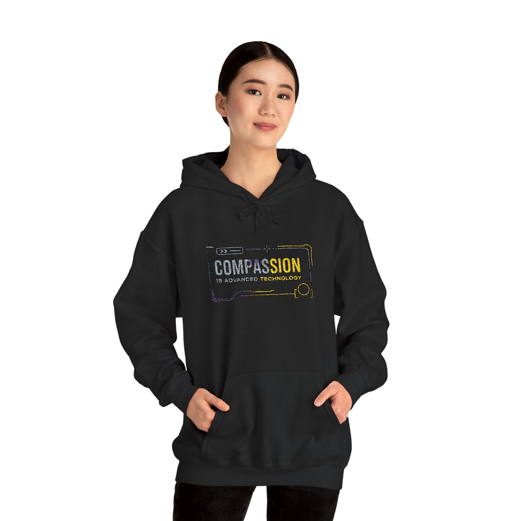 Compassion is Advanced Technology Embroidered Hoodie