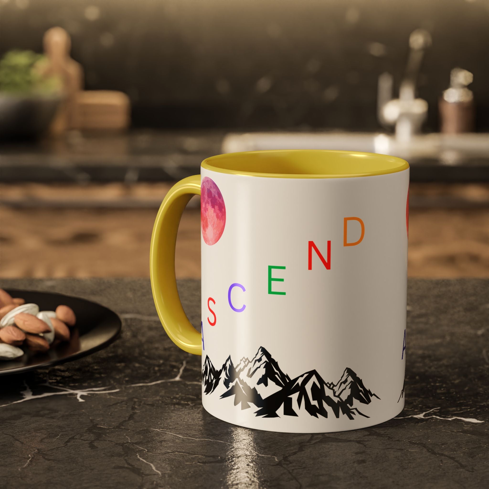 Ascend the Mountain Moon Ceramic Mug
