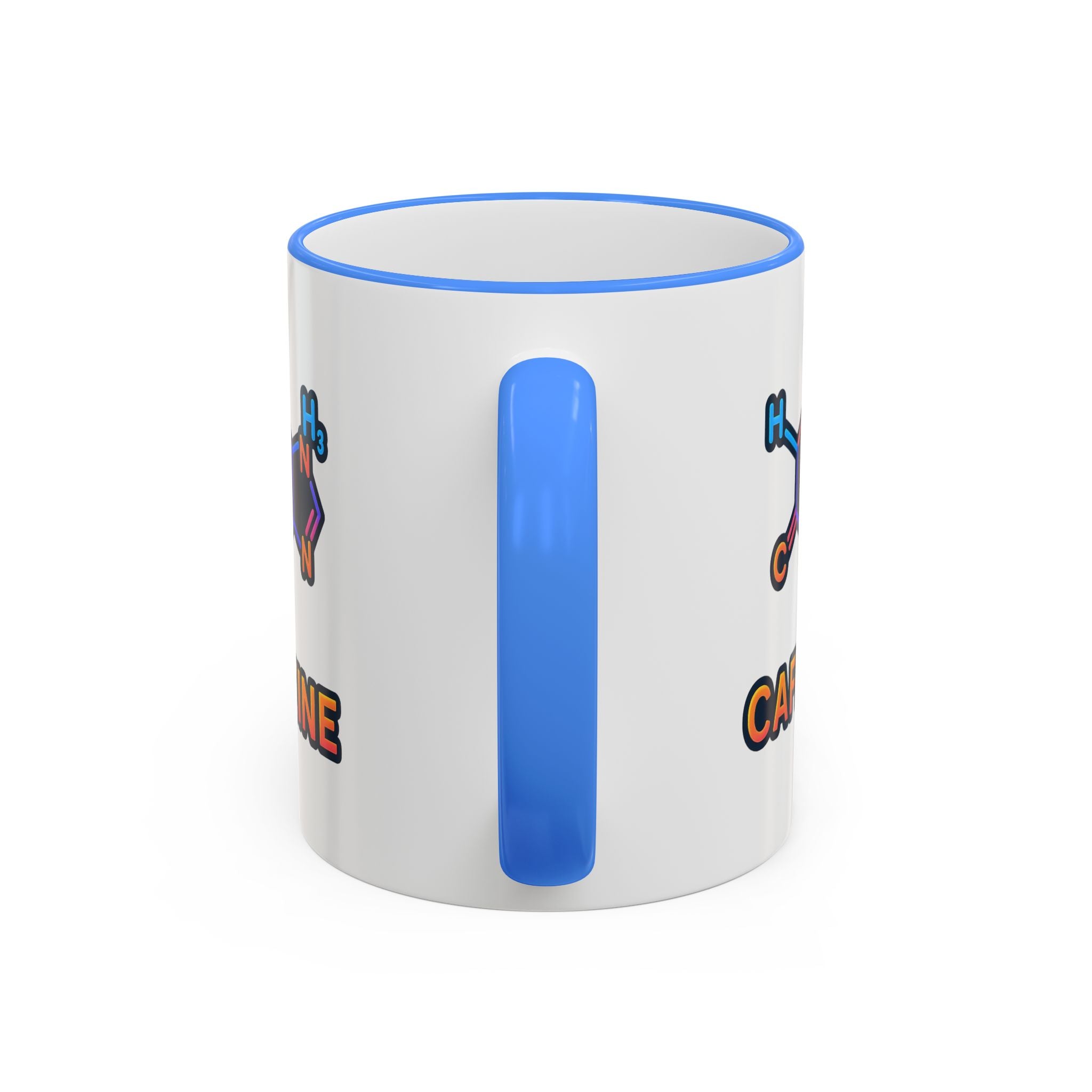 Caffeine Mug | Accent Rim & Handle 11oz 15oz