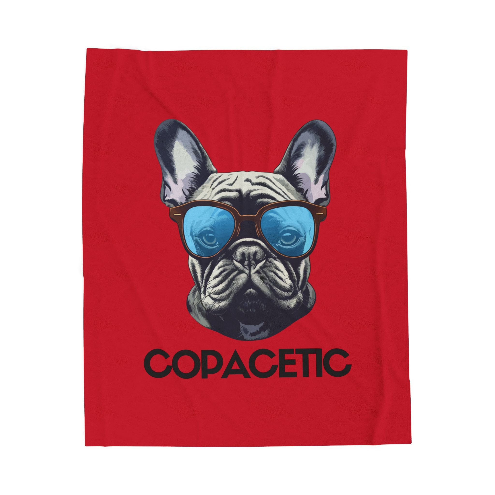 Copacetic French Bulldog Plush Blanket - Cozy Gift for Pet Lovers, Home Decor, Chill Evenings, Housewarming, Birthday