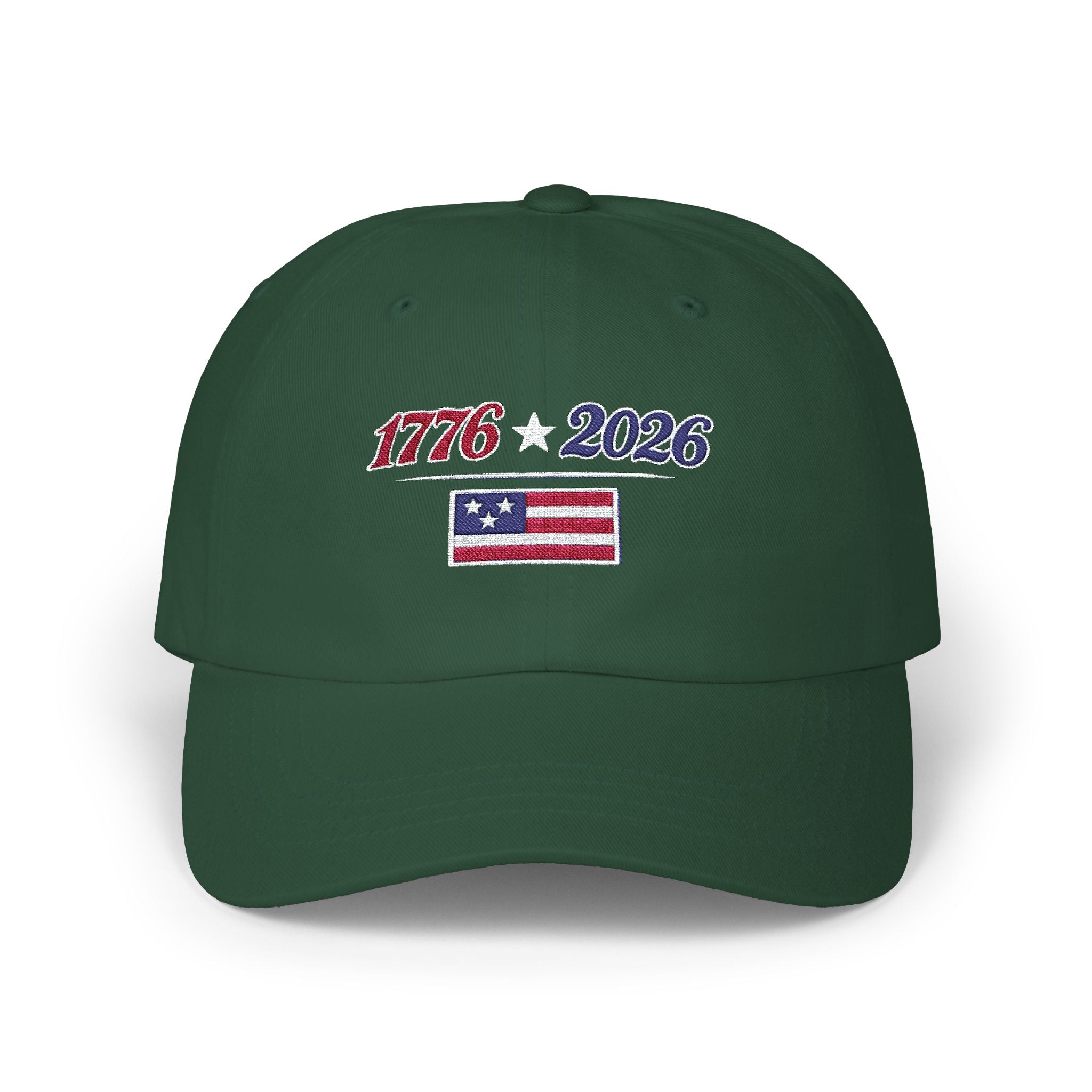 1776 2026 Flag Dad Cap Embroidered Patriotic Birthday Baseball Hat