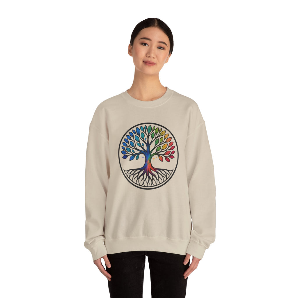 Rainbow Tree of Life Graphic Crewneck sweatshirt