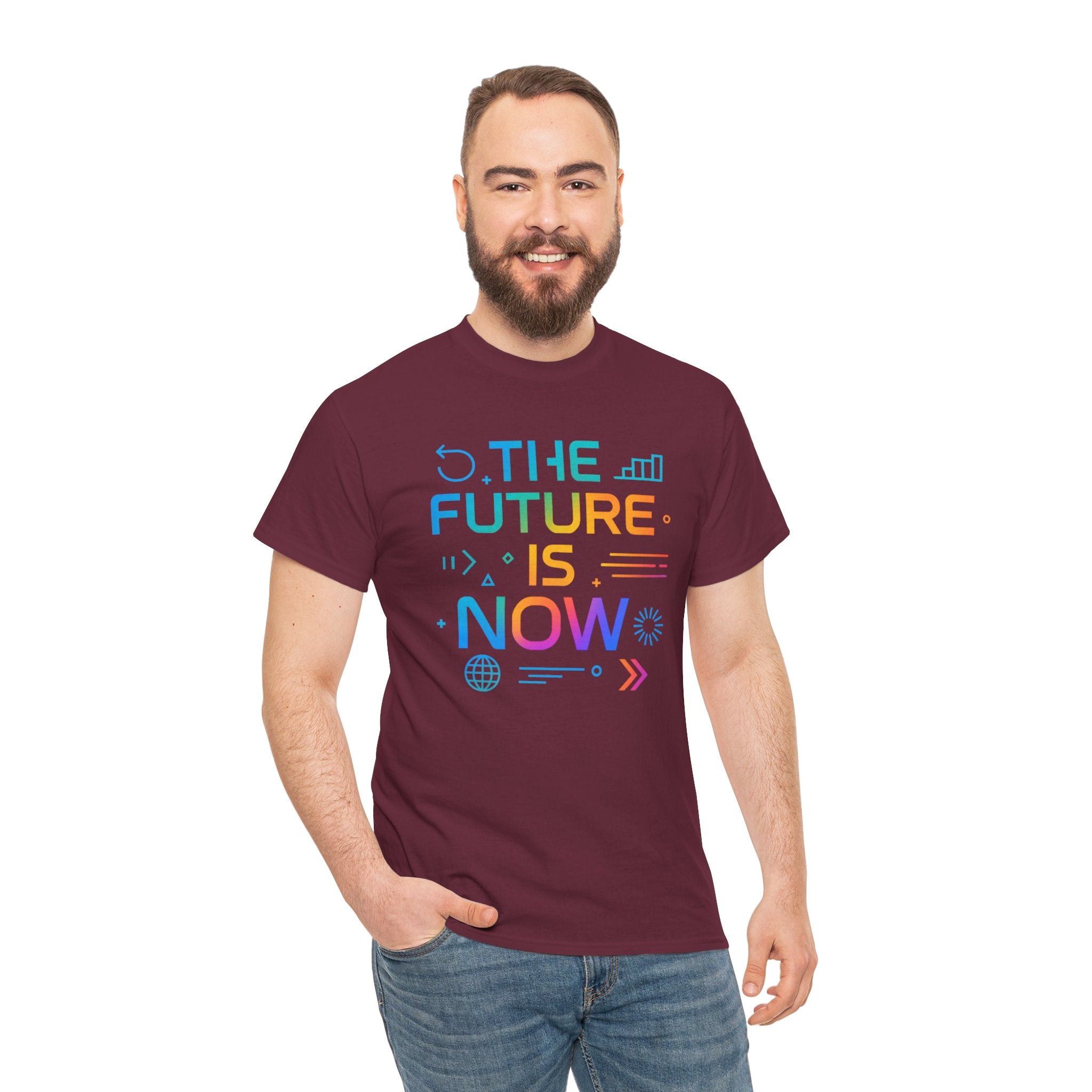 The Future Is Now T-Shirt — Inspirational Tech Graphic Tee