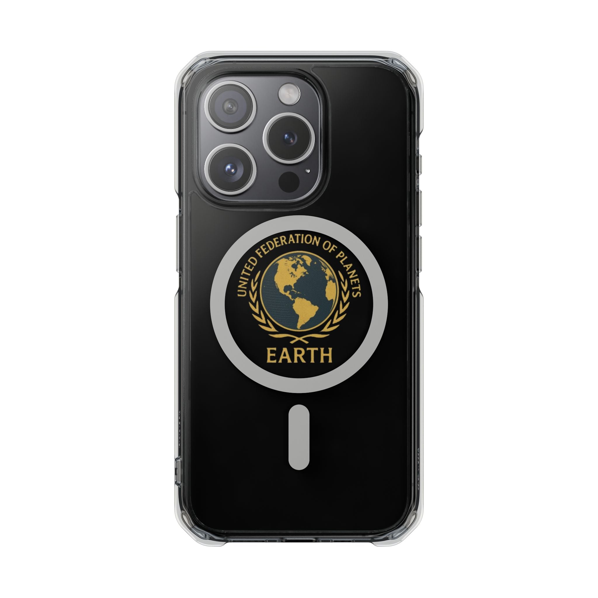 United Federation of Planets Earth Logo Magnetic Clear Case | Phone Case