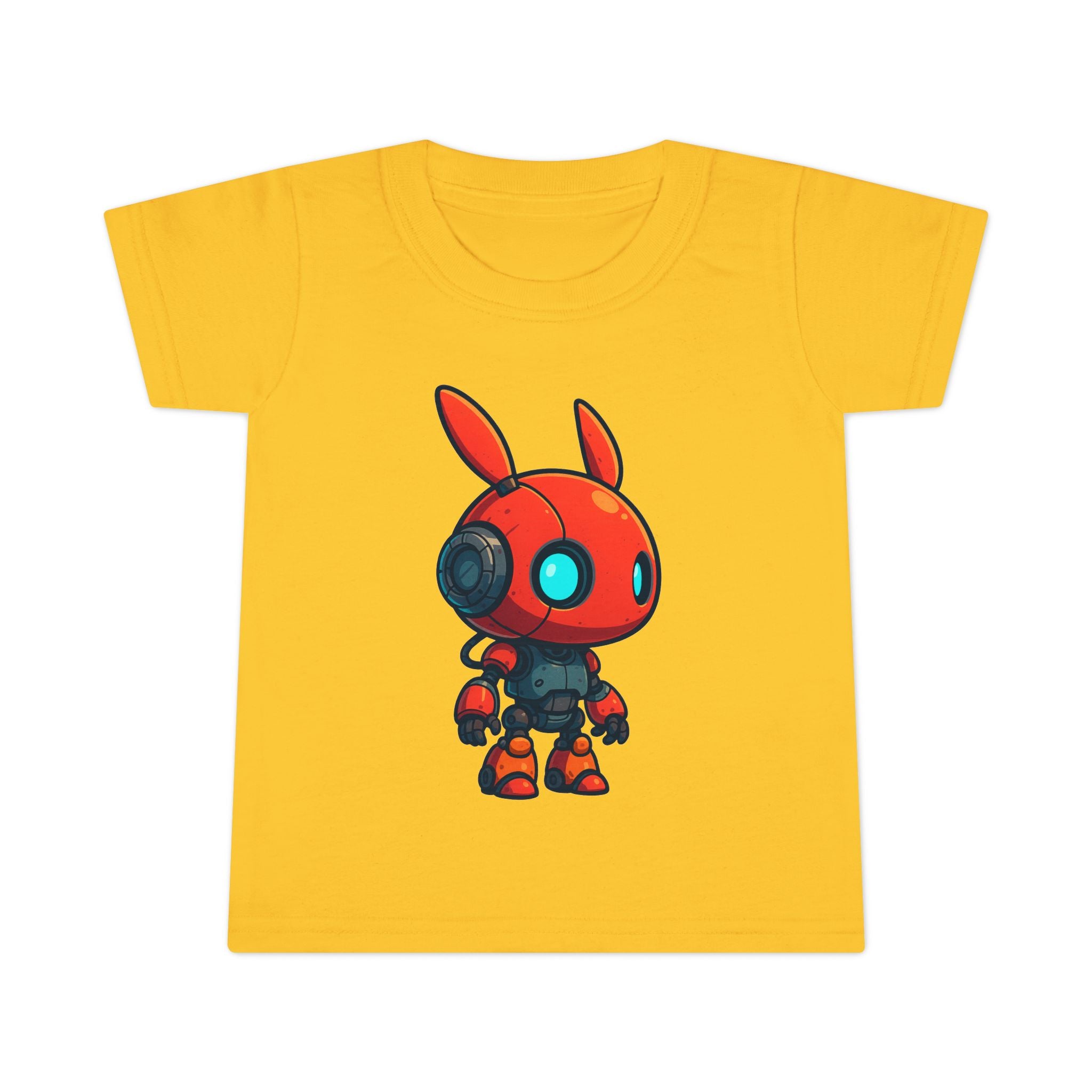 Happy RobotToddler T-shirt | Cute Sci-Fi Bunny Robot, Kids Tee