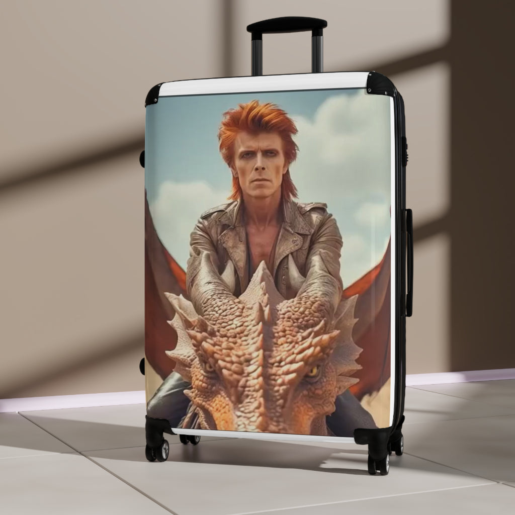 Fantasy-Themed Suitcase for Travelers, Unique Luggage for Adventure Lovers, Baggage for Cosplay, Dragon Travel Case, Carry-On for Creatives