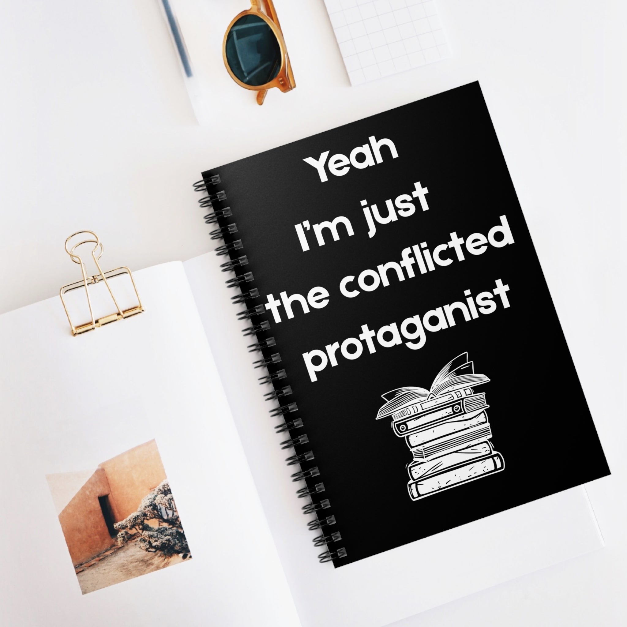 Conflicted Protagonist Notebook, Creative Writing Journal