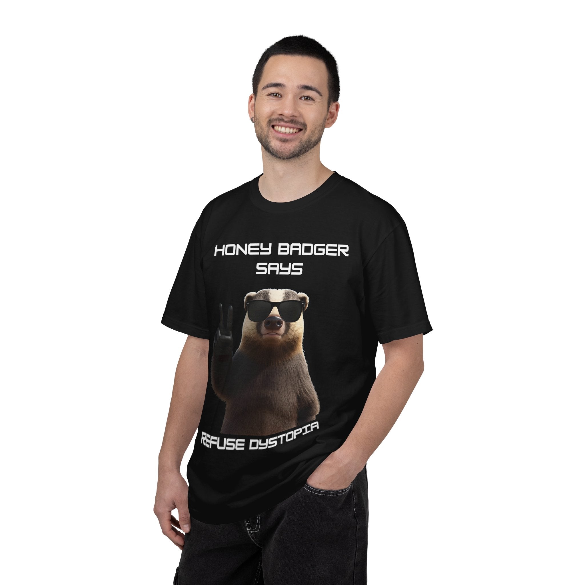 Honey Badger Refuse Dystopia T-Shirt